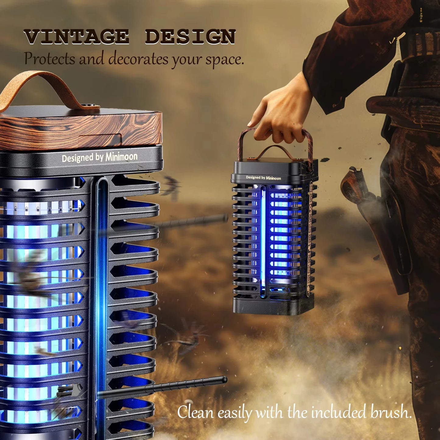 Minimoon High-Voltage Outdoor Mosquito Zapper for Effective Insect Control - Ky Ky Kiwi