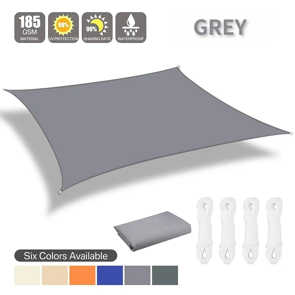 Waterproof Outdoor Sunshade Sail for Garden and Patio Protection - Ky Ky Kiwi