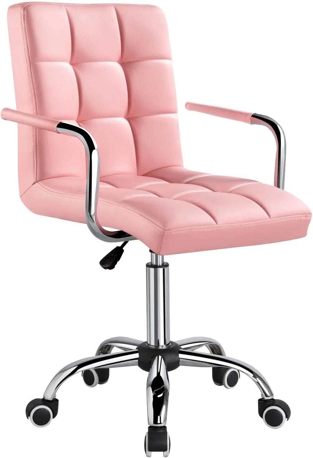 Modern Adjustable Office Chair with Wheels and Armrests - Ky Ky Kiwi