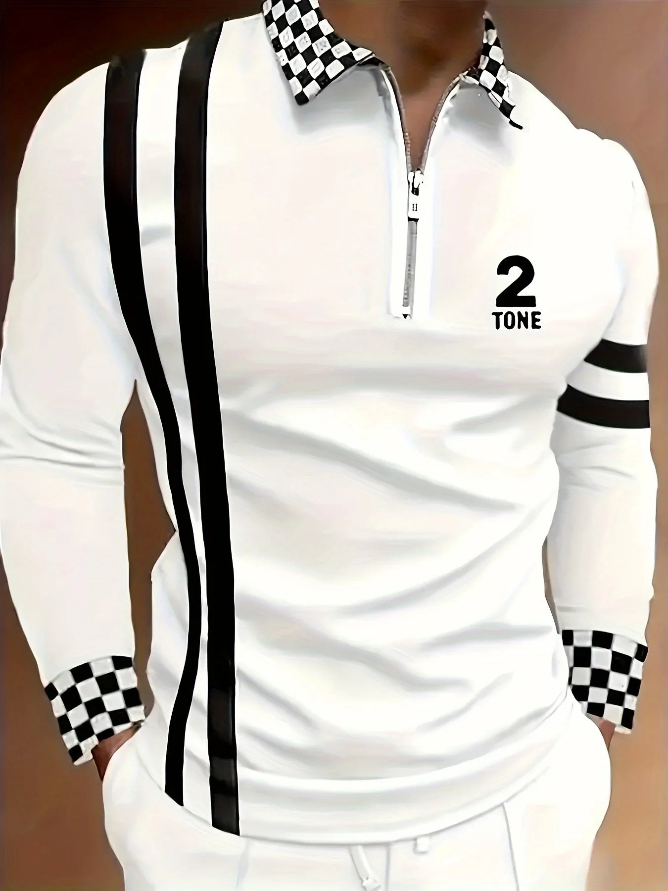 Men's Printed Polo Shirt for Casual Spring and Autumn Wear - Ky Ky Kiwi