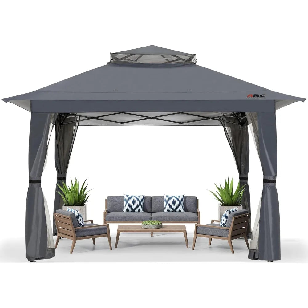 Instant Outdoor Gazebo Canopy Tent with Mosquito Netting - Ky Ky Kiwi