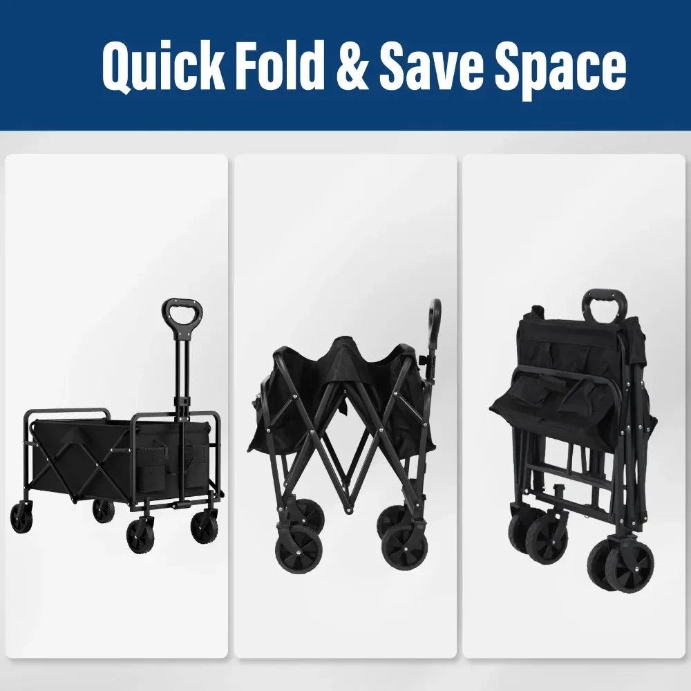 Outdoor Camping Handcart with Foldable Wheels for Easy Transport - Ky Ky Kiwi