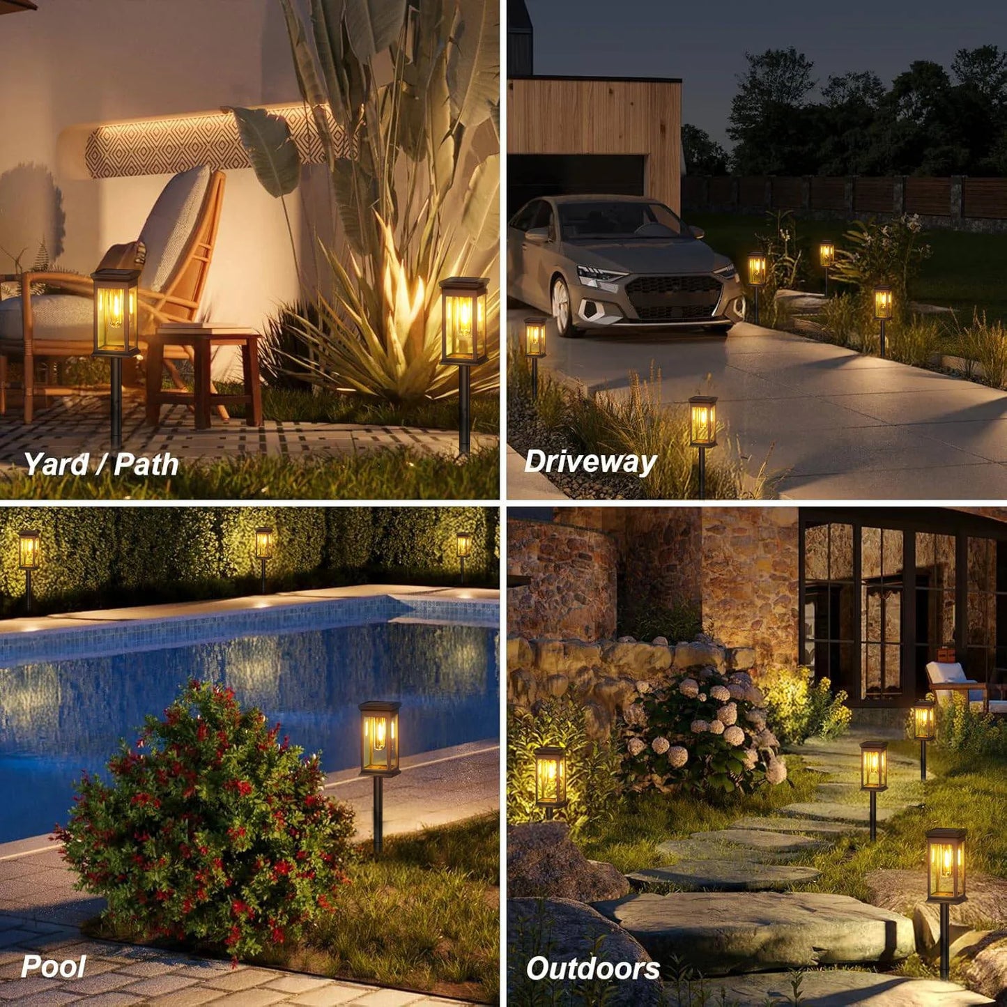 Upgraded Solar Lights for Yard and Garden Walkway Illumination - Ky Ky Kiwi