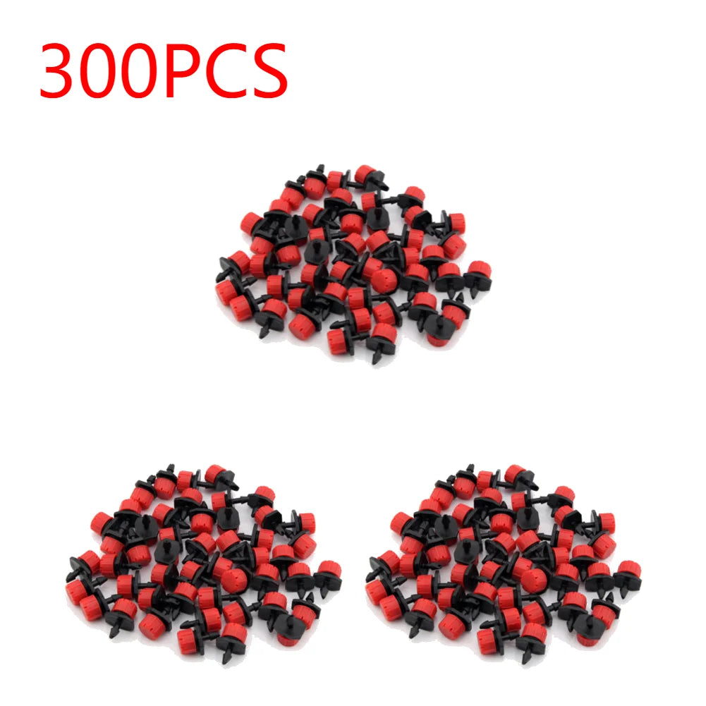 100-500X Irrigation Drippers Sprinklers Adjustable Water Dropper Head Sprinkler Flow Head Garden Watering Irrigation System
