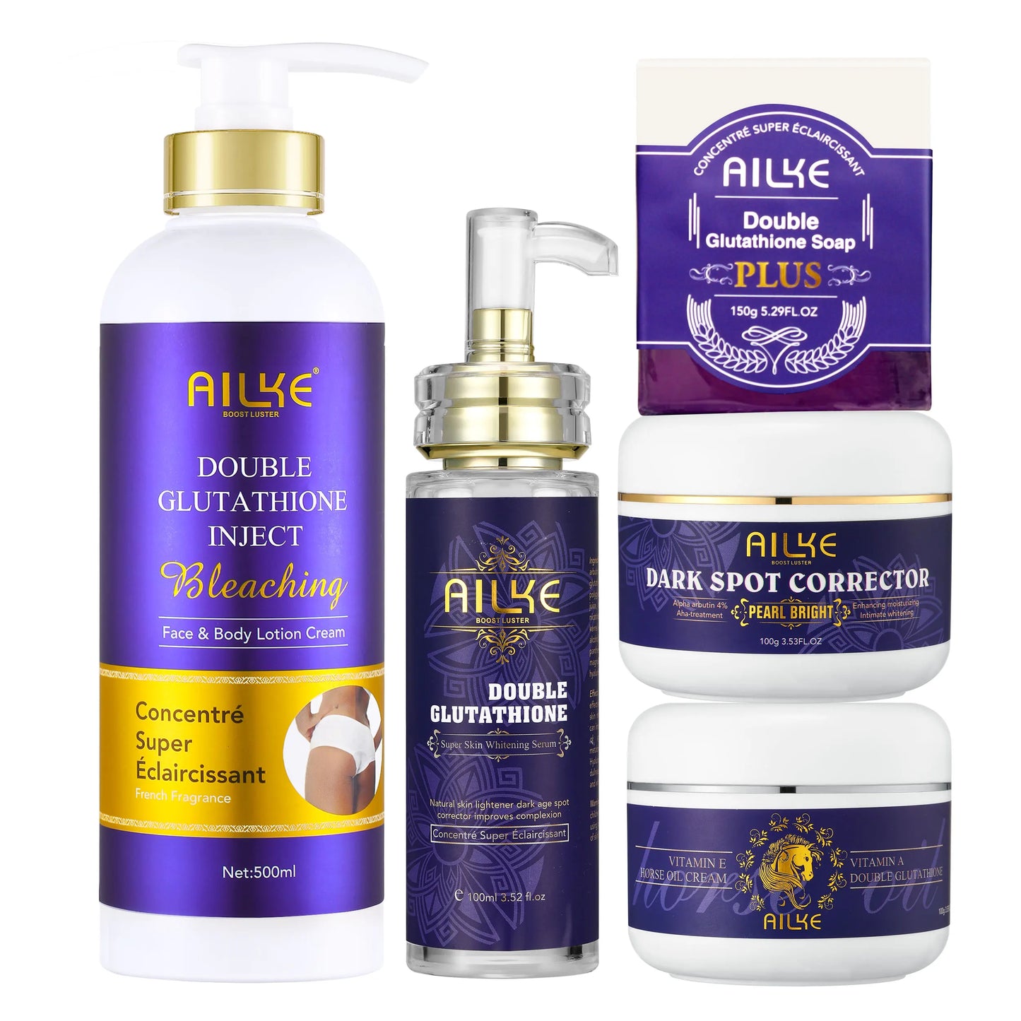 AILKE Double Glutathione and Vitamin C Skin Care Set - Ky Ky Kiwi