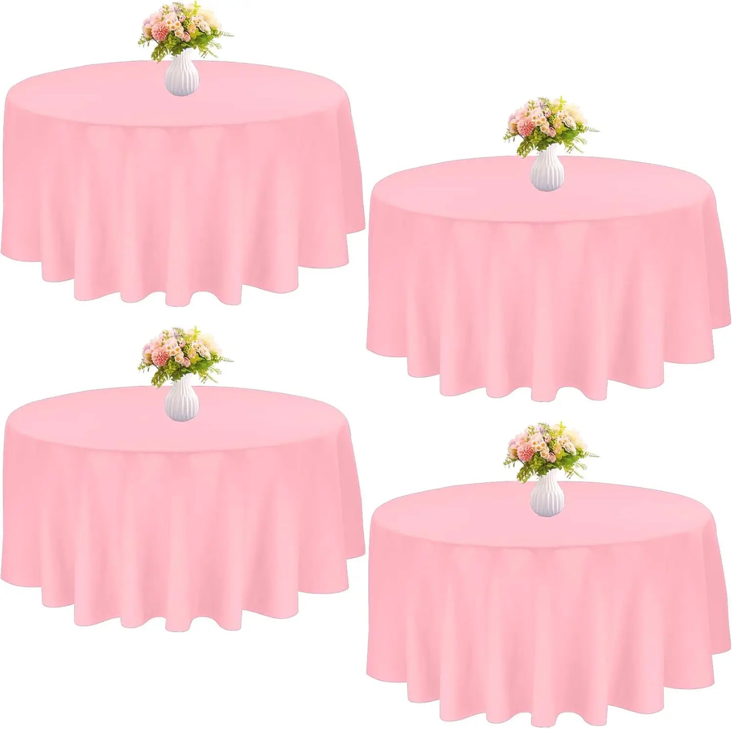 Round Polyester Tablecloths for Elegant Dining Experiences - Ky Ky Kiwi