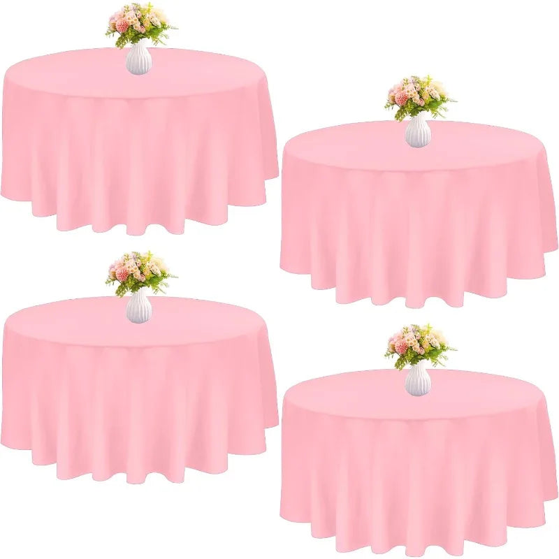 Round Polyester Tablecloths for Elegant Dining Experiences - Ky Ky Kiwi