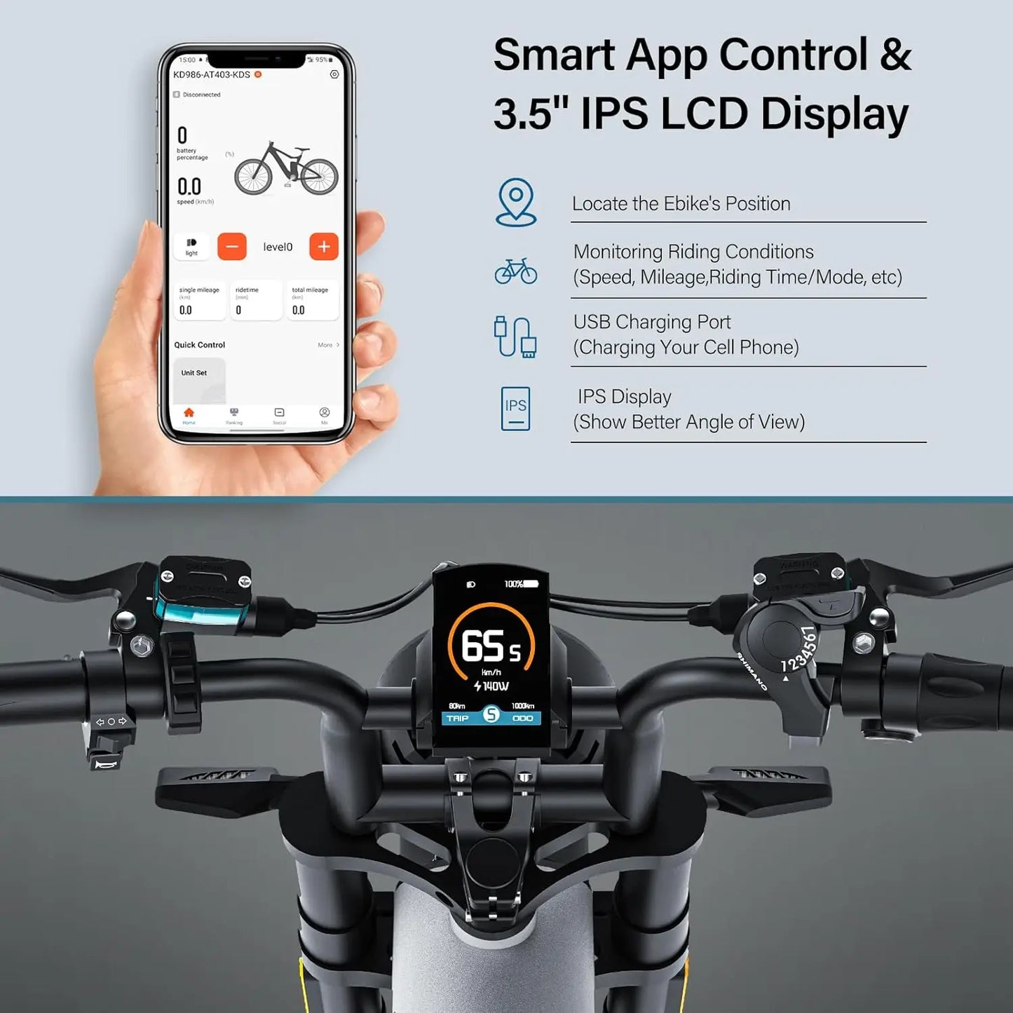 Coswheel Powerful Electric Bike Fat Tire Off-Road Ebike - Ky Ky Kiwi