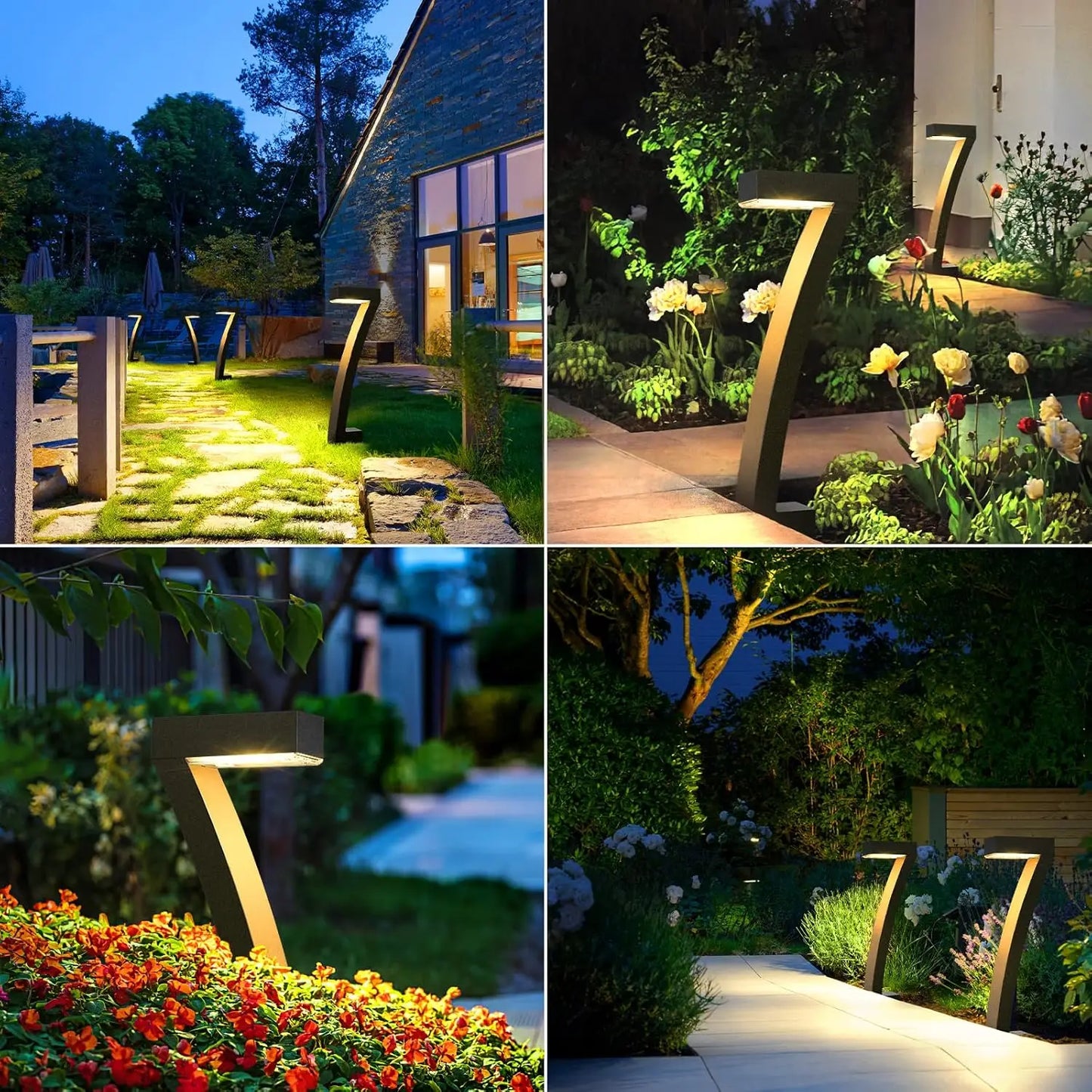 Solar Powered Outdoor Pathway Lights for Garden and Walkway - Ky Ky Kiwi