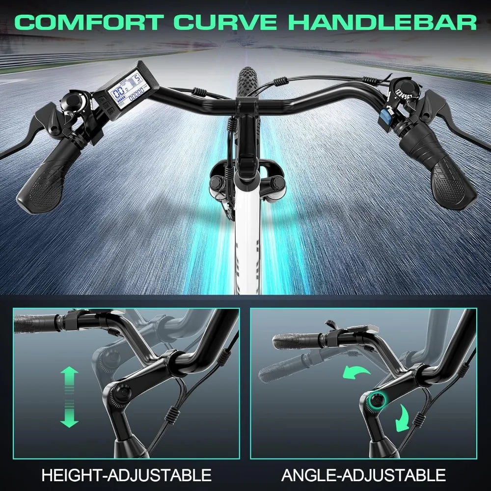 Powerful Electric Bike with Removable Battery and Cruise Control - Ky Ky Kiwi