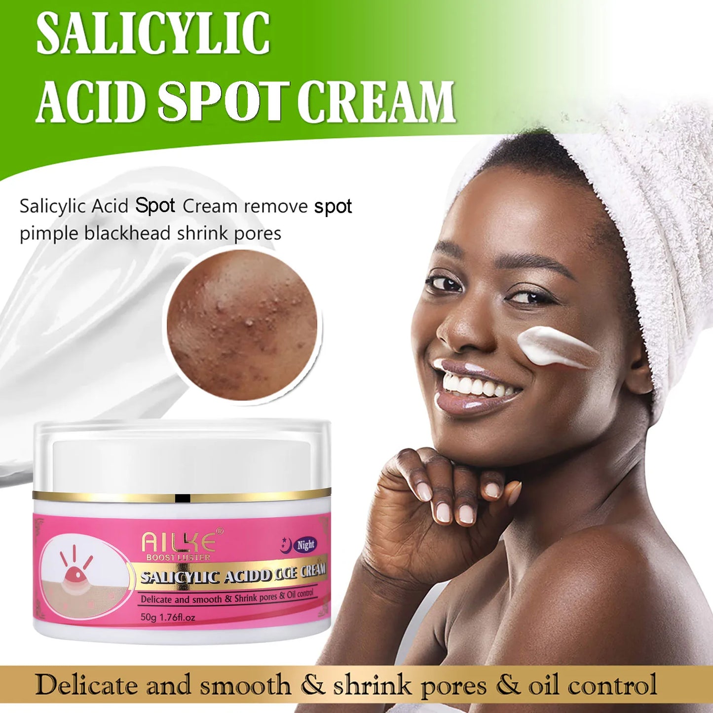 AILKE Daily Rapid Clean Face Cream for Oil Control and Repair - Ky Ky Kiwi