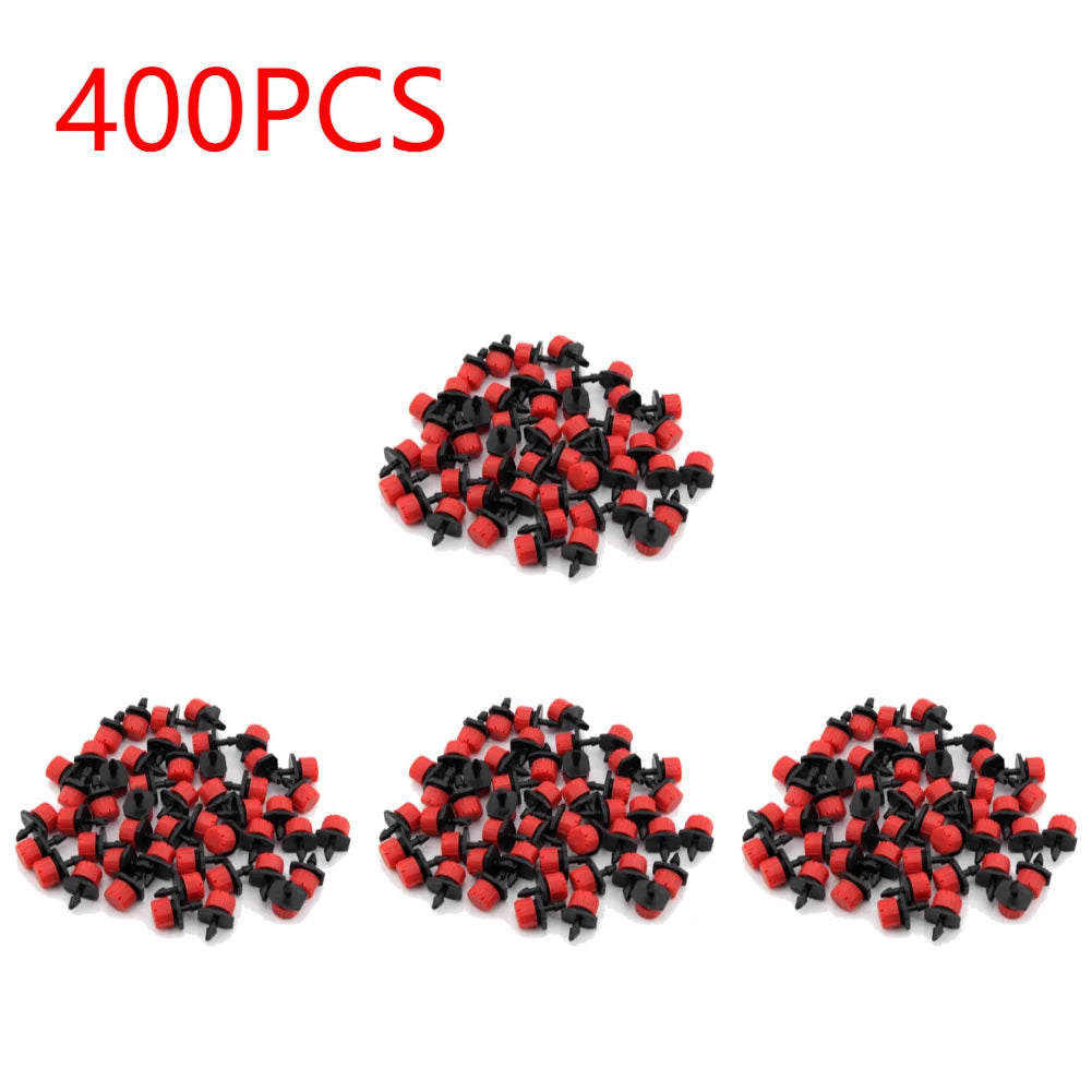 100-500X Irrigation Drippers Sprinklers Adjustable Water Dropper Head Sprinkler Flow Head Garden Watering Irrigation System