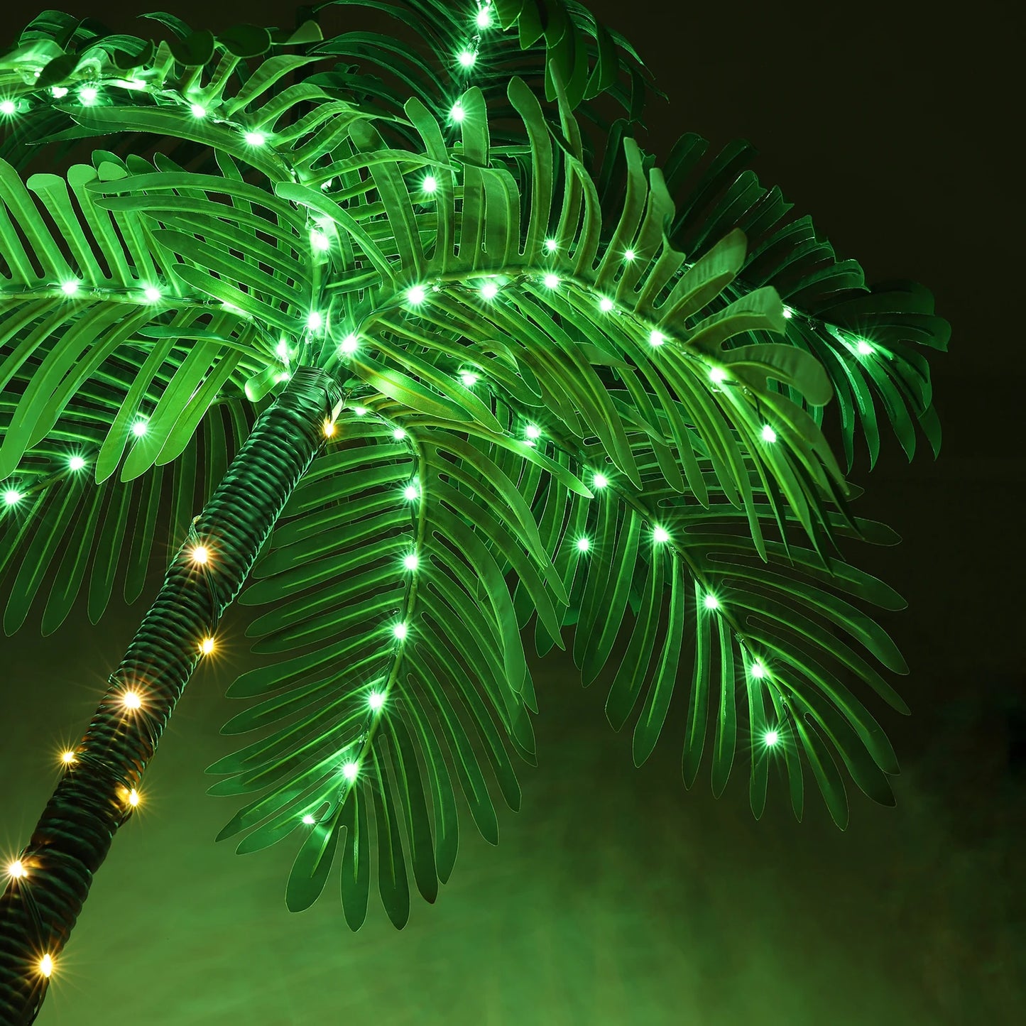 Solar Lighted Artificial Palm Tree for Tiki Bar Decor - Ky Ky Kiwi