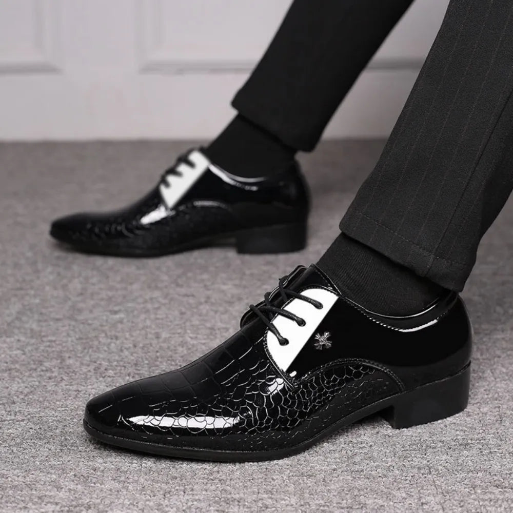 Men's Classic Oxford Lace Up Dress Shoes for Any Occasion - Ky Ky Kiwi