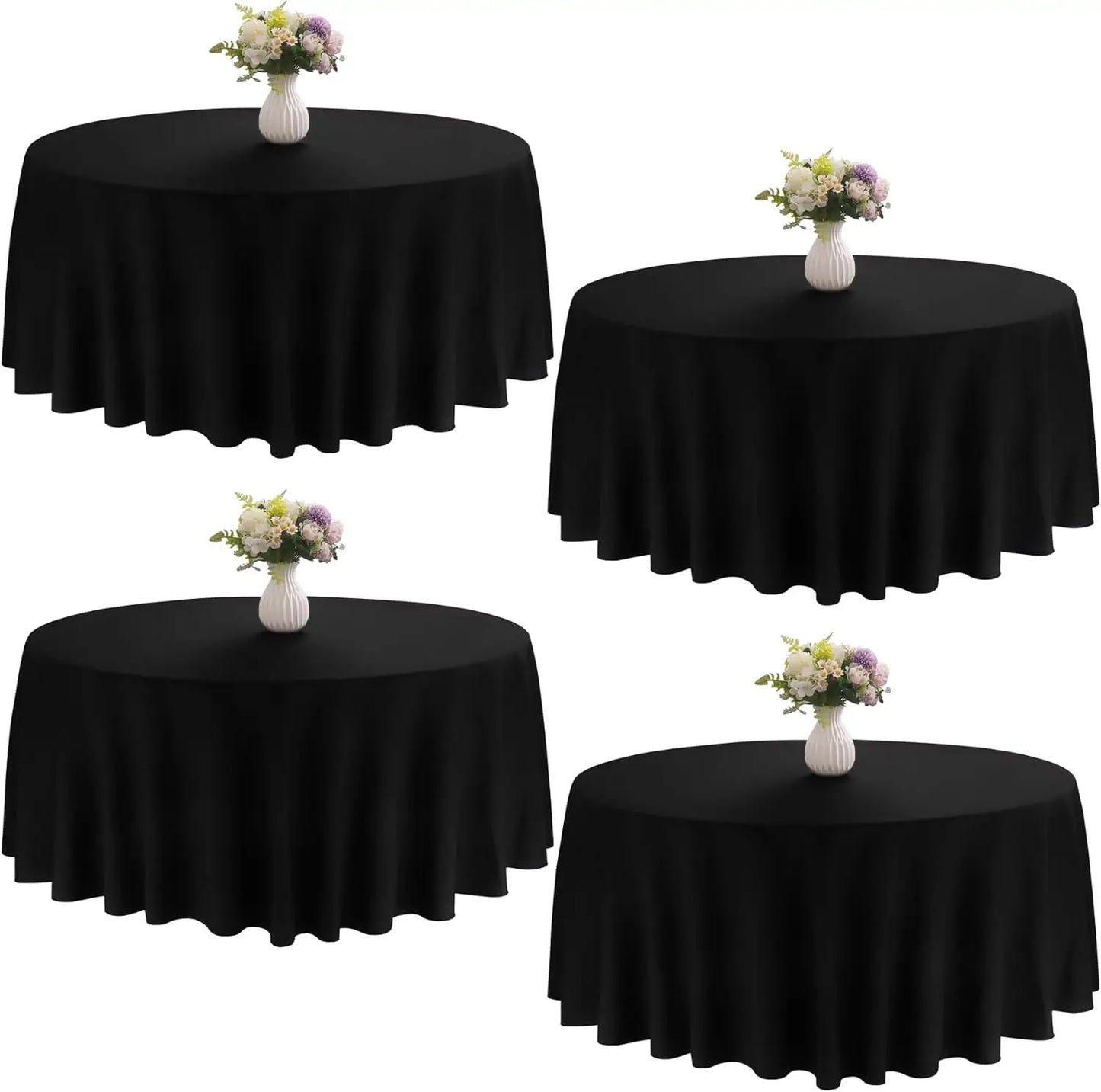 Round Polyester Tablecloths for Elegant Dining Experiences - Ky Ky Kiwi