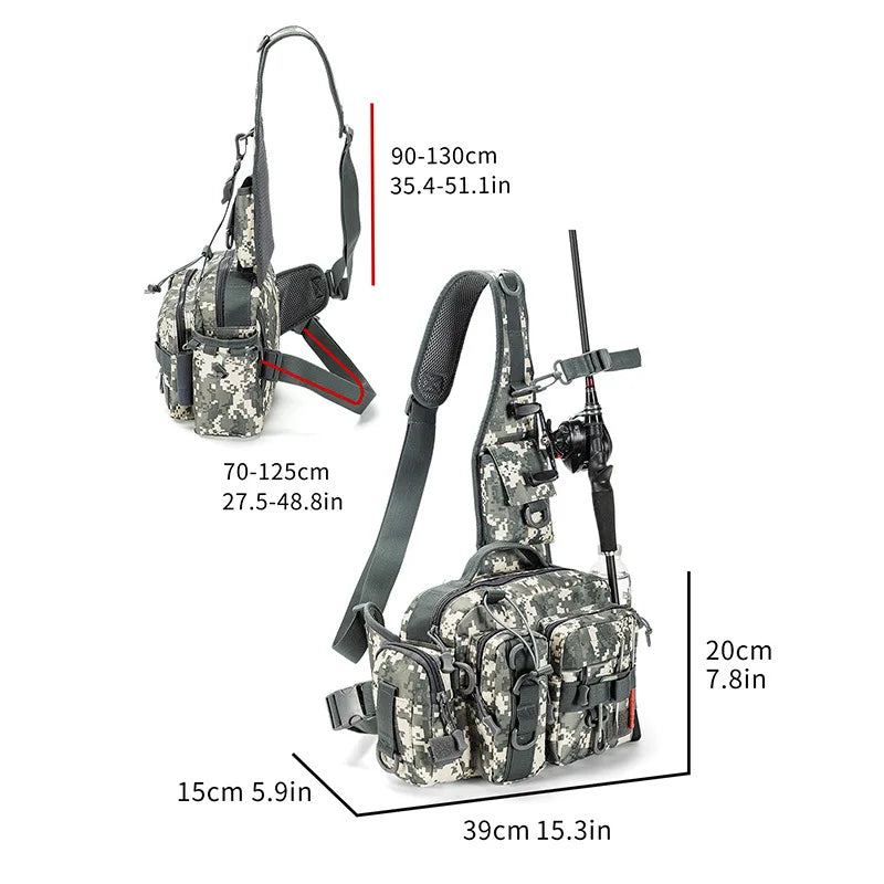 Outdoor Tactical Shoulder Bag for Hiking and Adventure - Ky Ky Kiwi