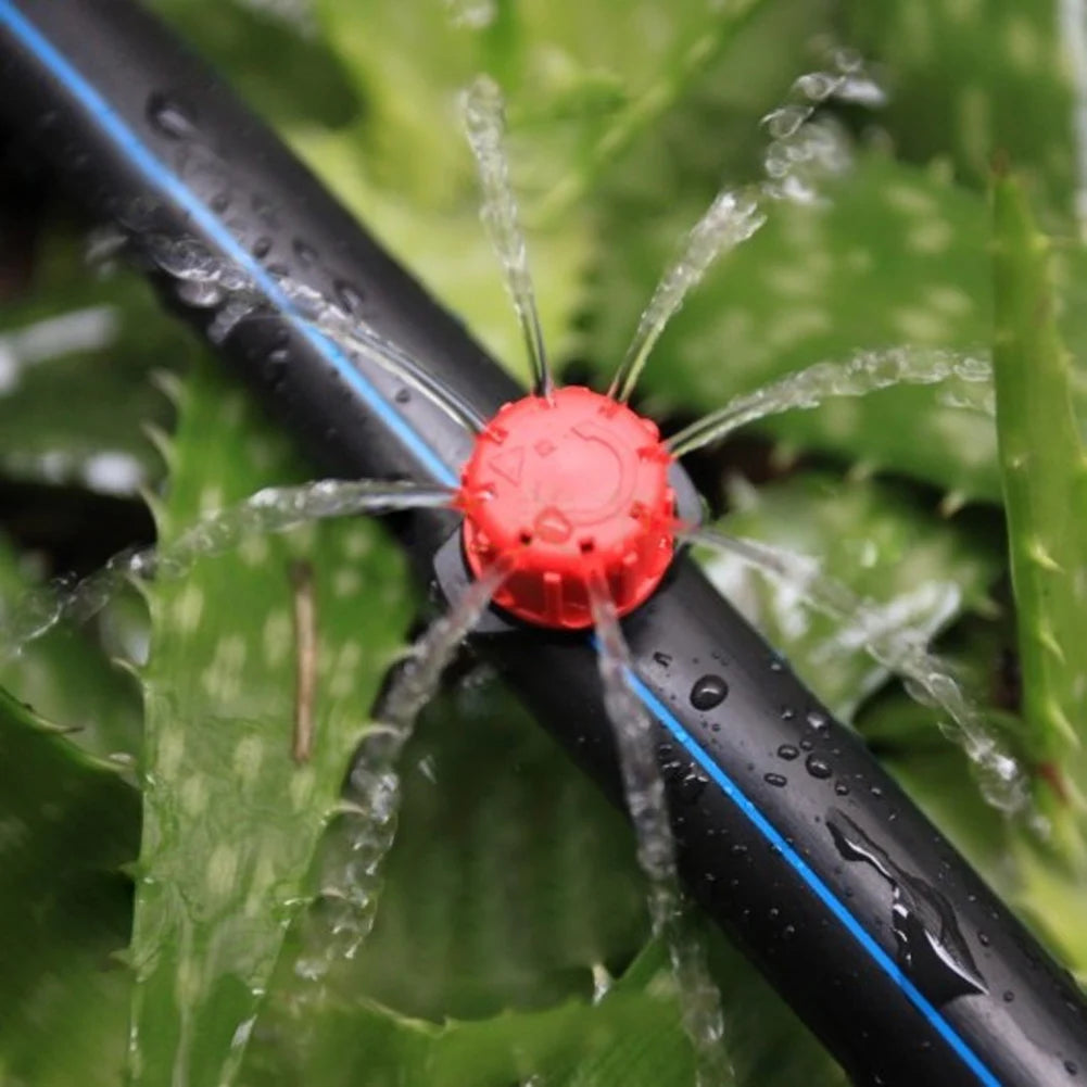100-500X Irrigation Drippers Sprinklers Adjustable Water Dropper Head Sprinkler Flow Head Garden Watering Irrigation System