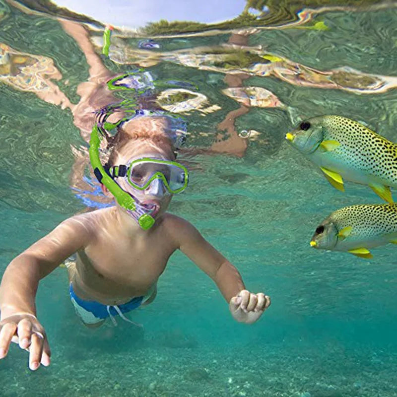 Kids Snorkel Set for Safe Underwater Adventures and Exploration - Ky Ky Kiwi