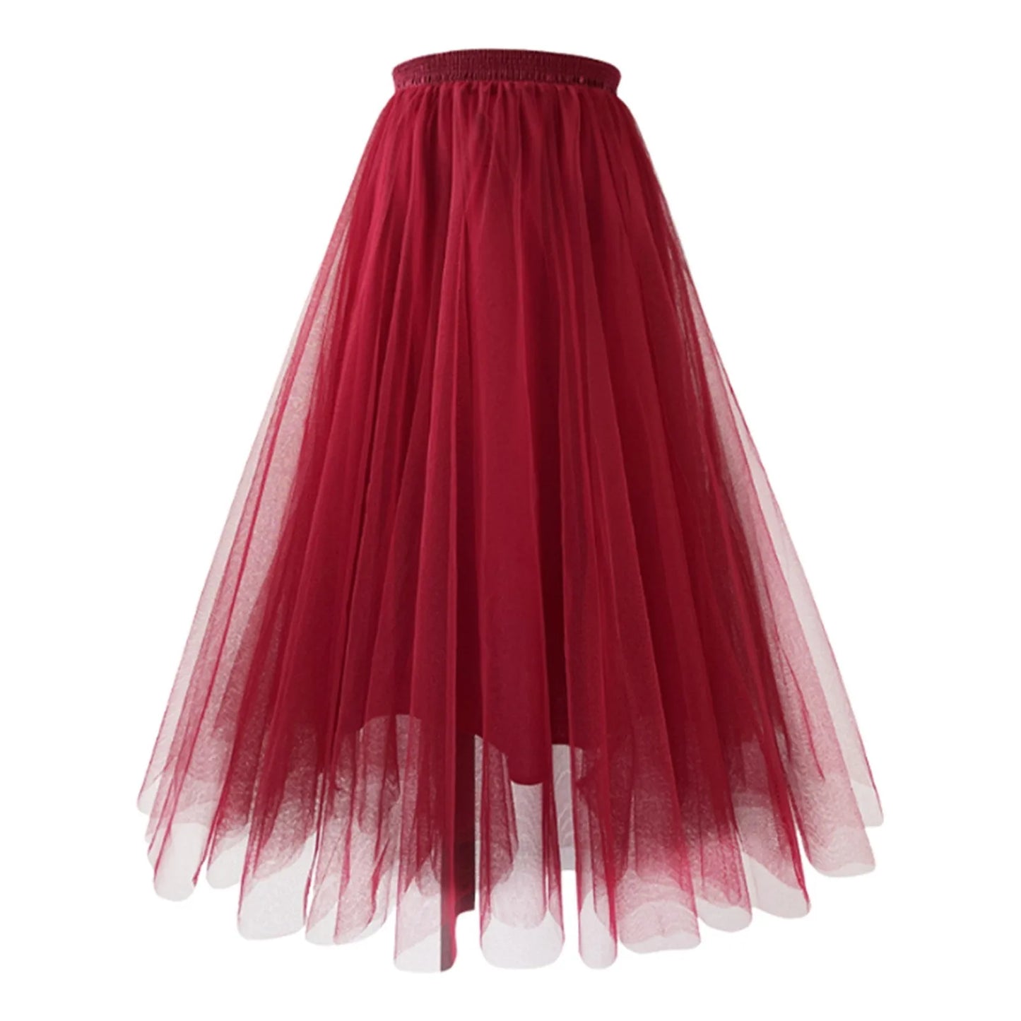 Elegant Pleated Tulle A-Line Tutu Skirt for Party Dance - Ky Ky Kiwi