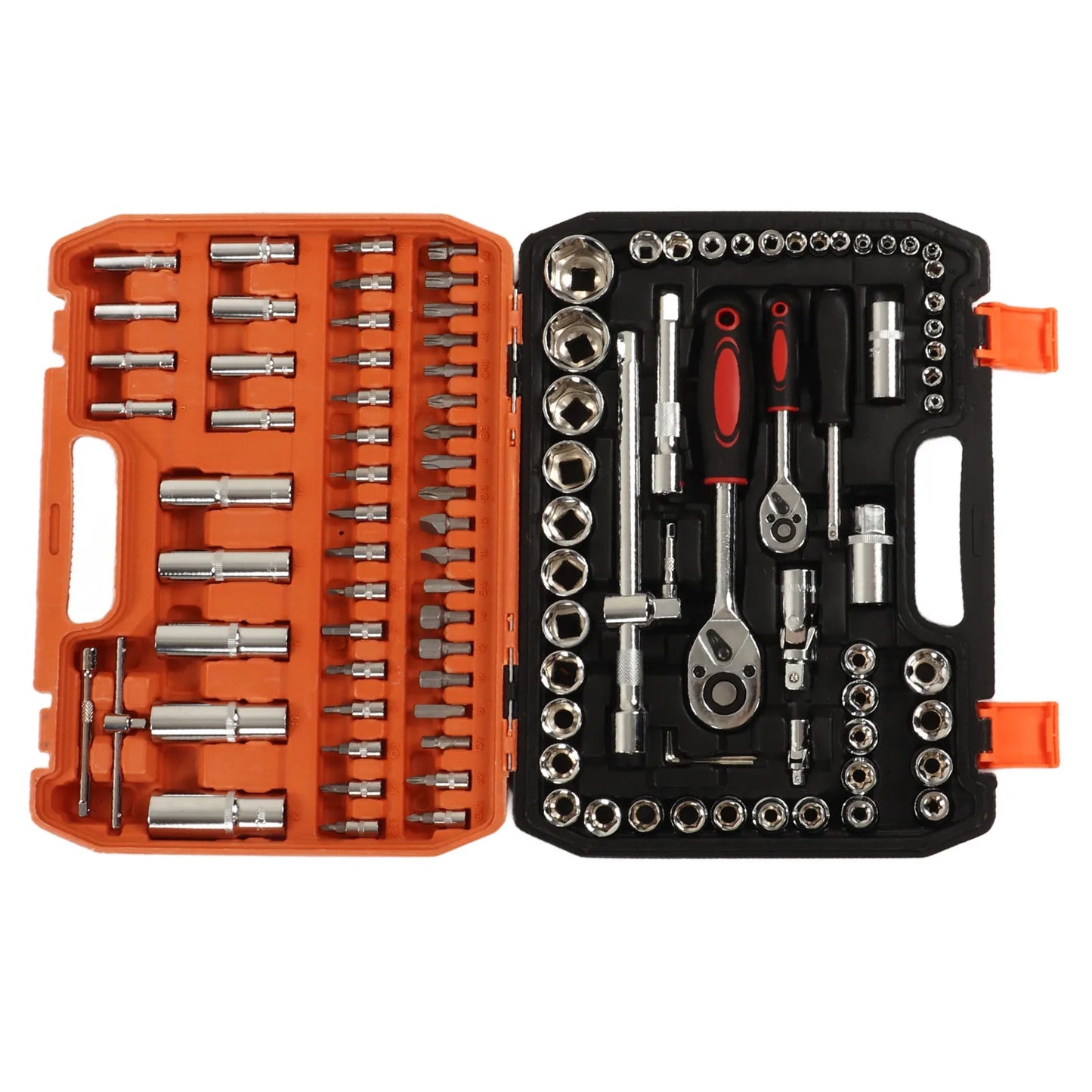 New 108Pcs Multi Function Car Socket Ratchet Wrench Wheel Auto Mechanic Manual Torque Tool Kit Home Repair Tool Box Auto