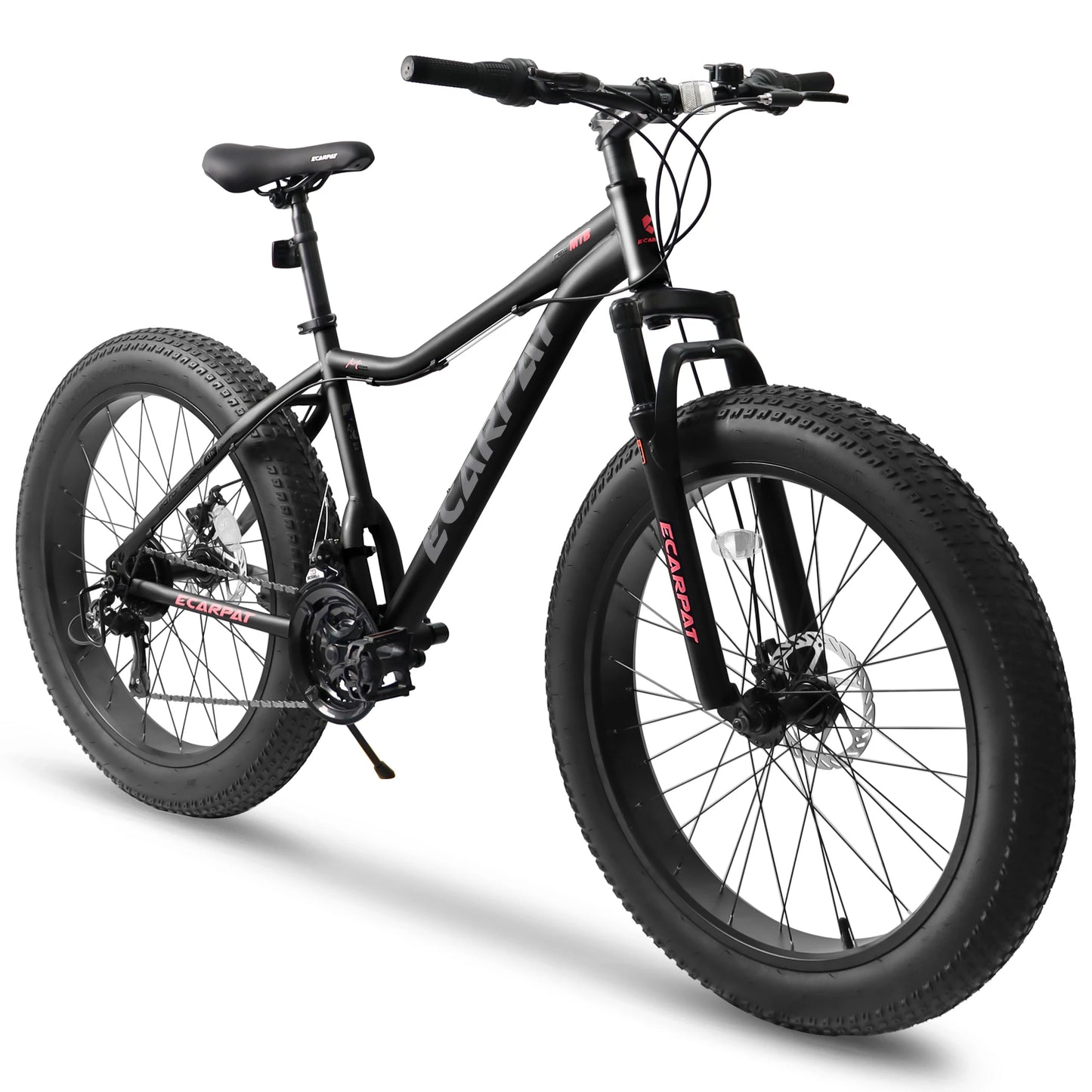 Ecarpat Adventure Mountain Bike with Fat Tires and Disc Brakes - Ky Ky Kiwi