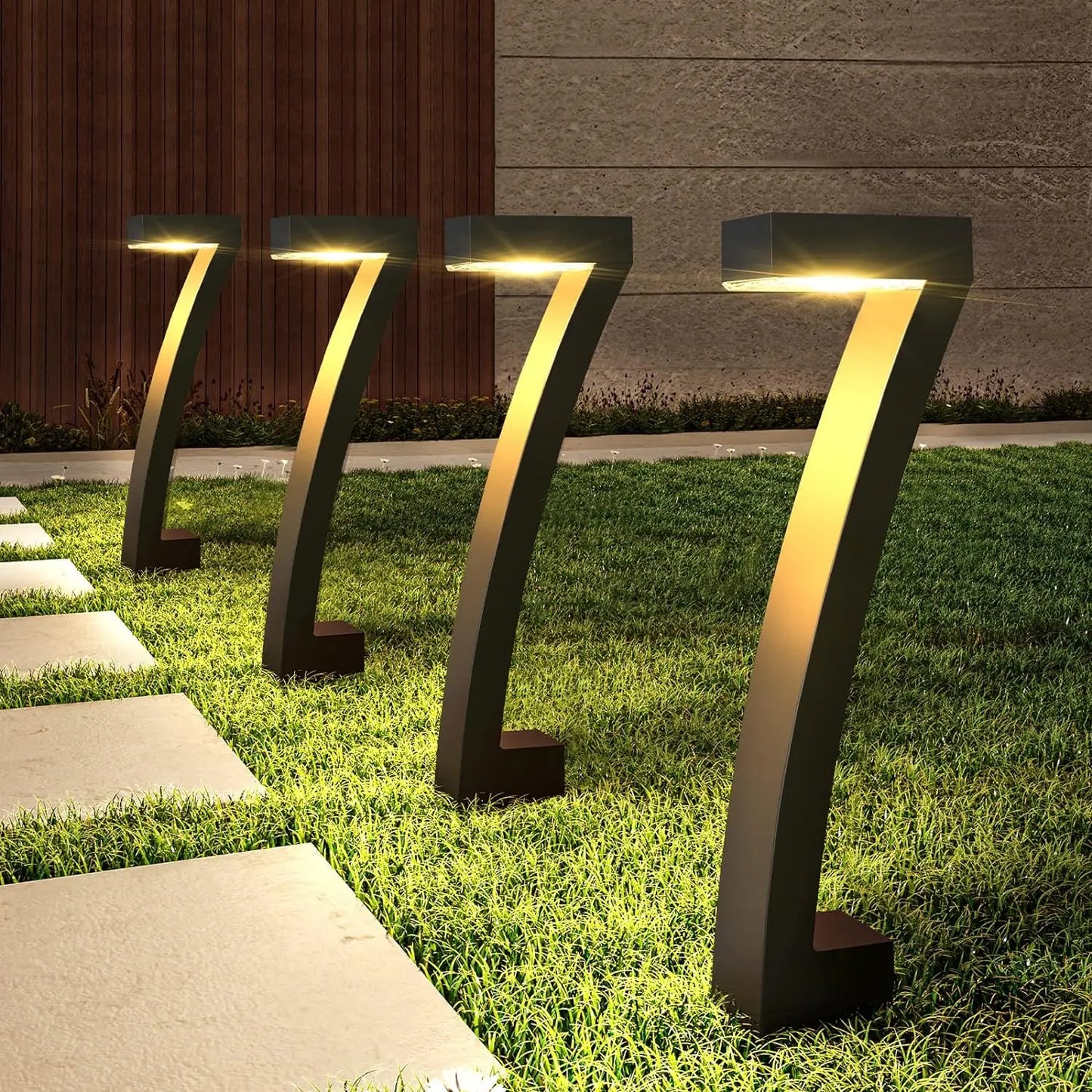 Solar Powered Outdoor Pathway Lights for Garden and Walkway - Ky Ky Kiwi