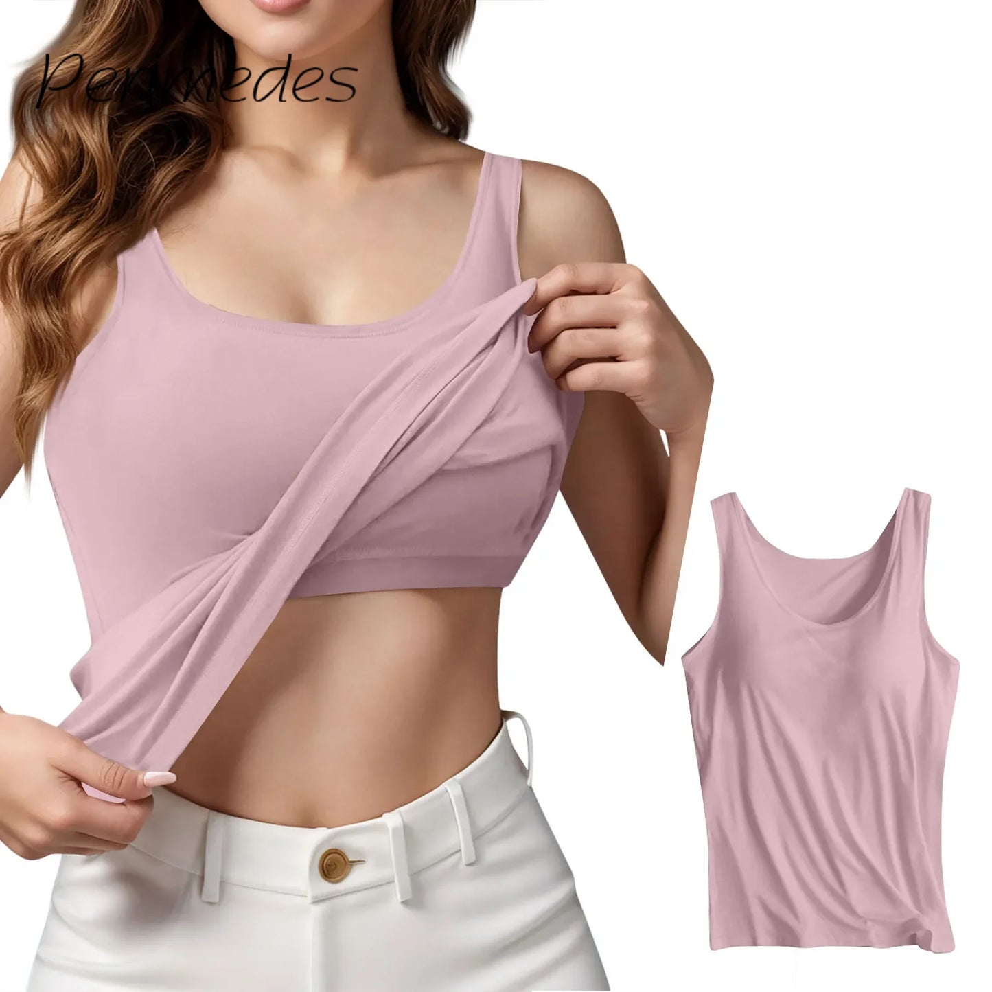 Ladies Camisole Summer New Solid Color 3/4 Cup Yoga Wear Tank Top Bottom Shirt Slimming Fitness Sports Underwear Breathable Vest