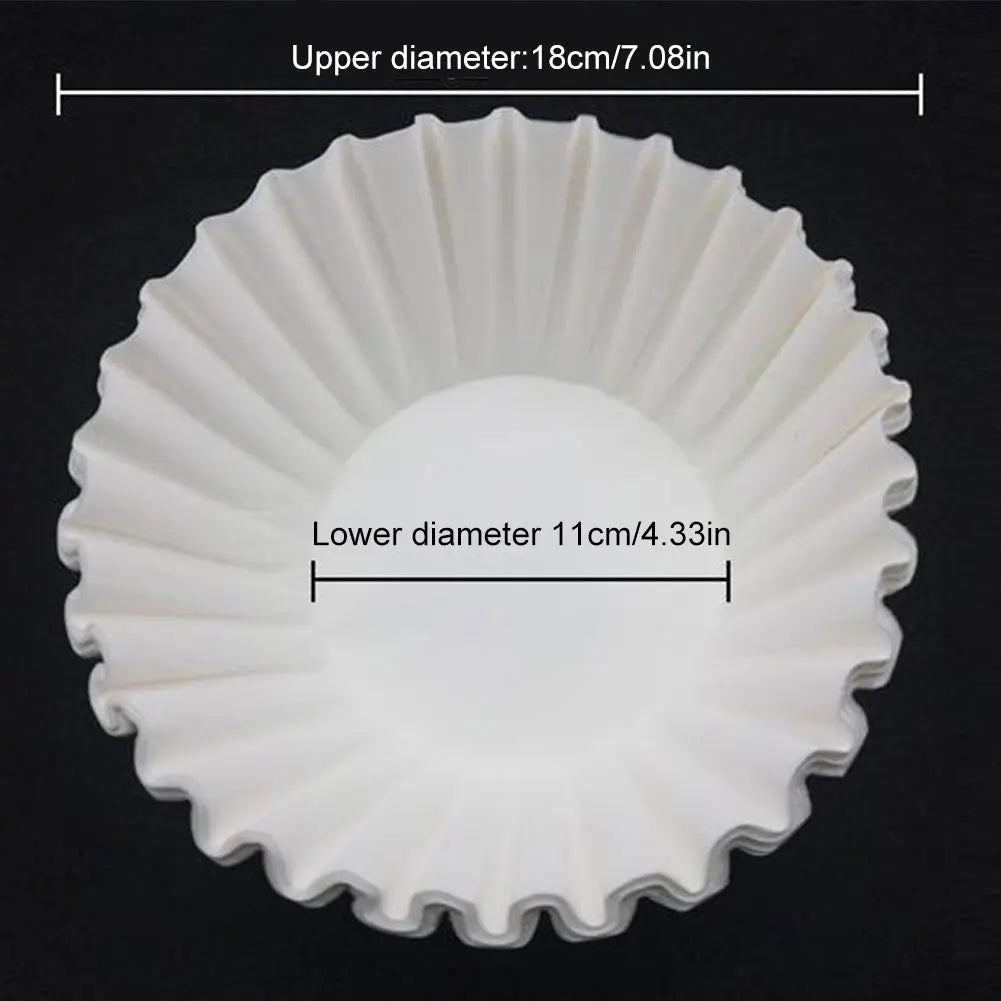 50/100Pcs Paper Filters Disposable Basket Coffee Filters Coffee Paper Filters for 8-12 Cup Coffee Makers