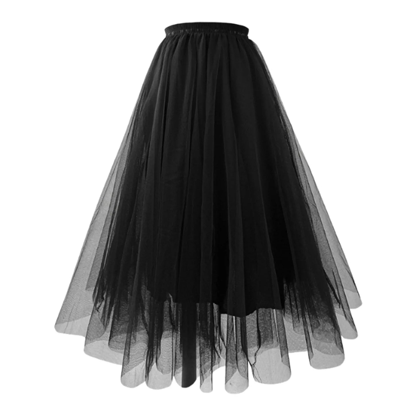 Elegant Pleated Tulle A-Line Tutu Skirt for Party Dance - Ky Ky Kiwi