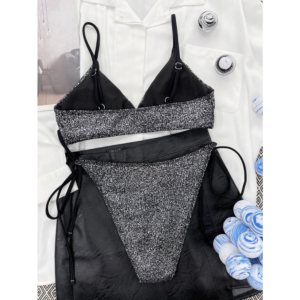 Sexy V-neck Push Up Bikini Two-piece Swimsuit for Women - Ky Ky Kiwi