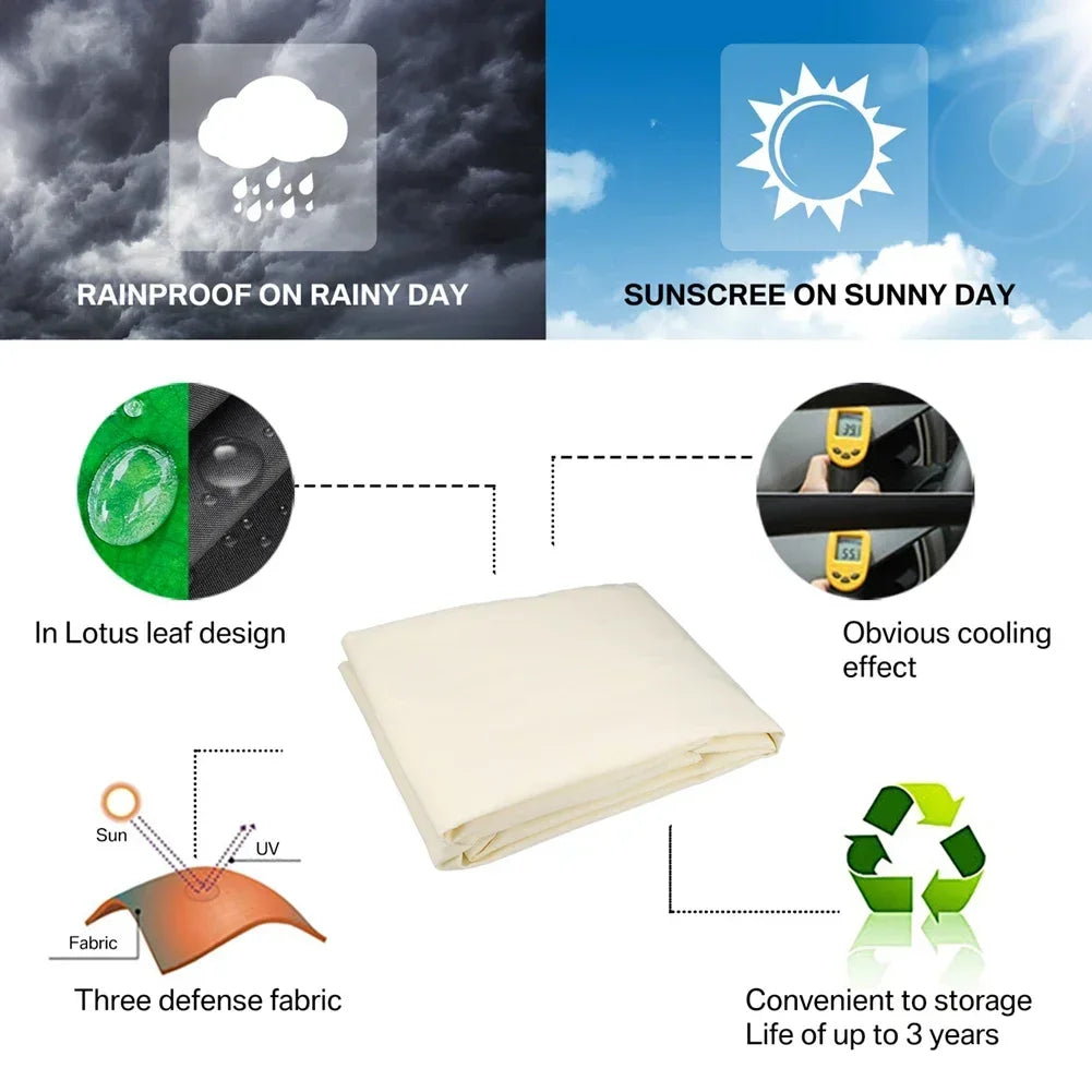 Waterproof Outdoor Sunshade Sail for Garden and Patio Protection - Ky Ky Kiwi