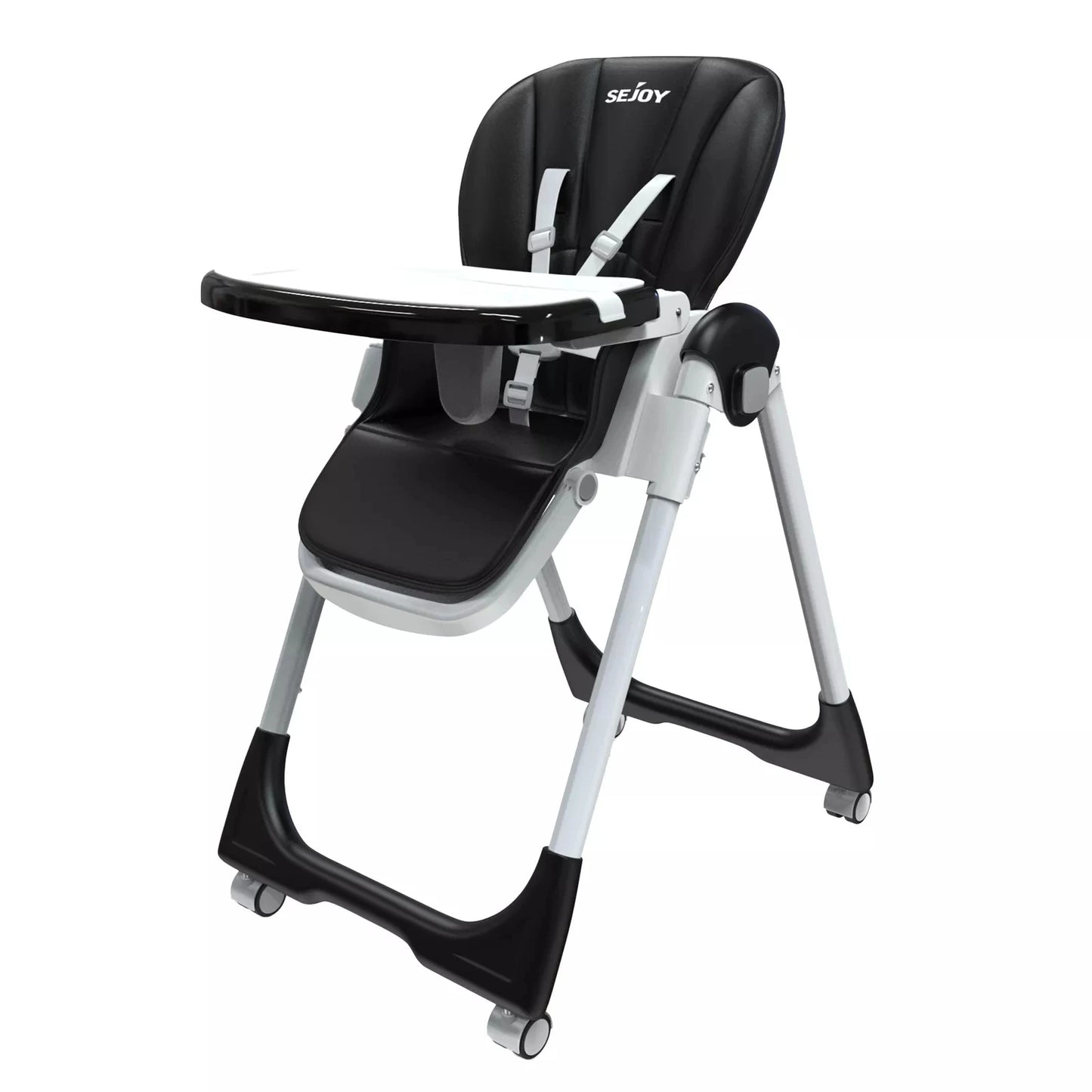 SEJOY Convertible Folding Baby High Chair with Removable Tray - Ky Ky Kiwi