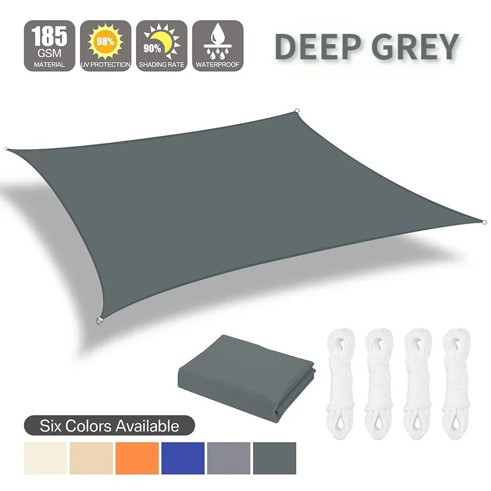 Waterproof Outdoor Sunshade Sail for Garden and Patio Protection - Ky Ky Kiwi