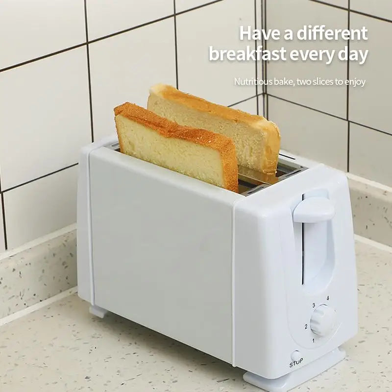 Automatic 2 Slices Toaster Removable Crumb Tray Electric Sandwich Breakfast Maker Pop Up 650W Kitchen Appliances