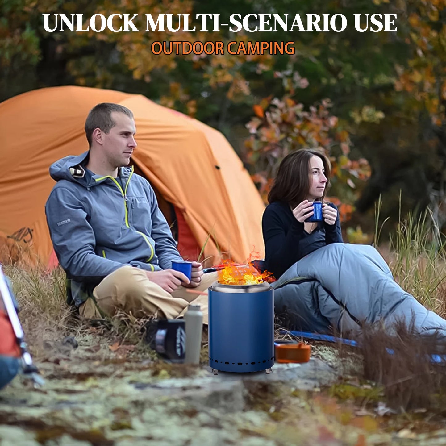 Smokeless Fire Pit for Outdoor Camping and Backyard Gatherings - Ky Ky Kiwi