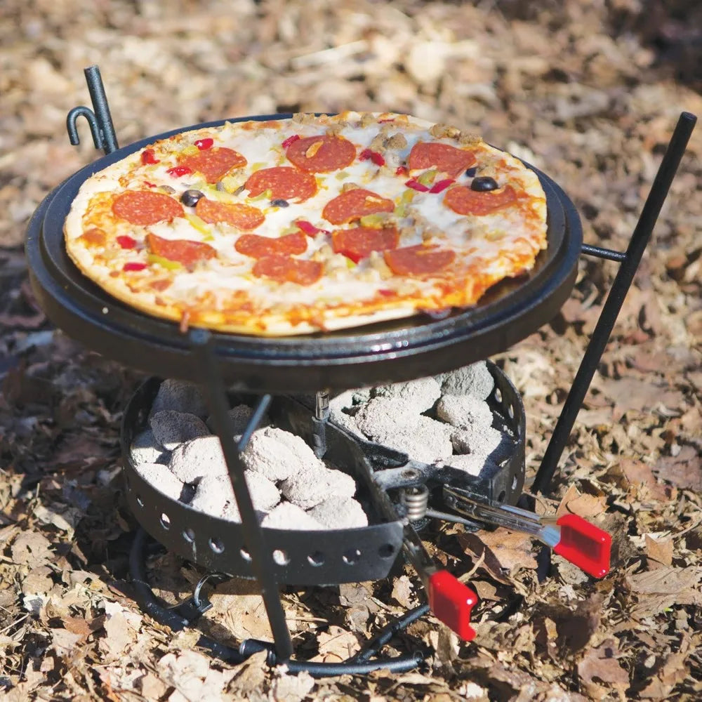 Outdoor Cooking Set - Dutch Oven Tools Set Charcoal Holder & Cast Iron Grill Accessories Camping Grill Set Outdoor Cooking