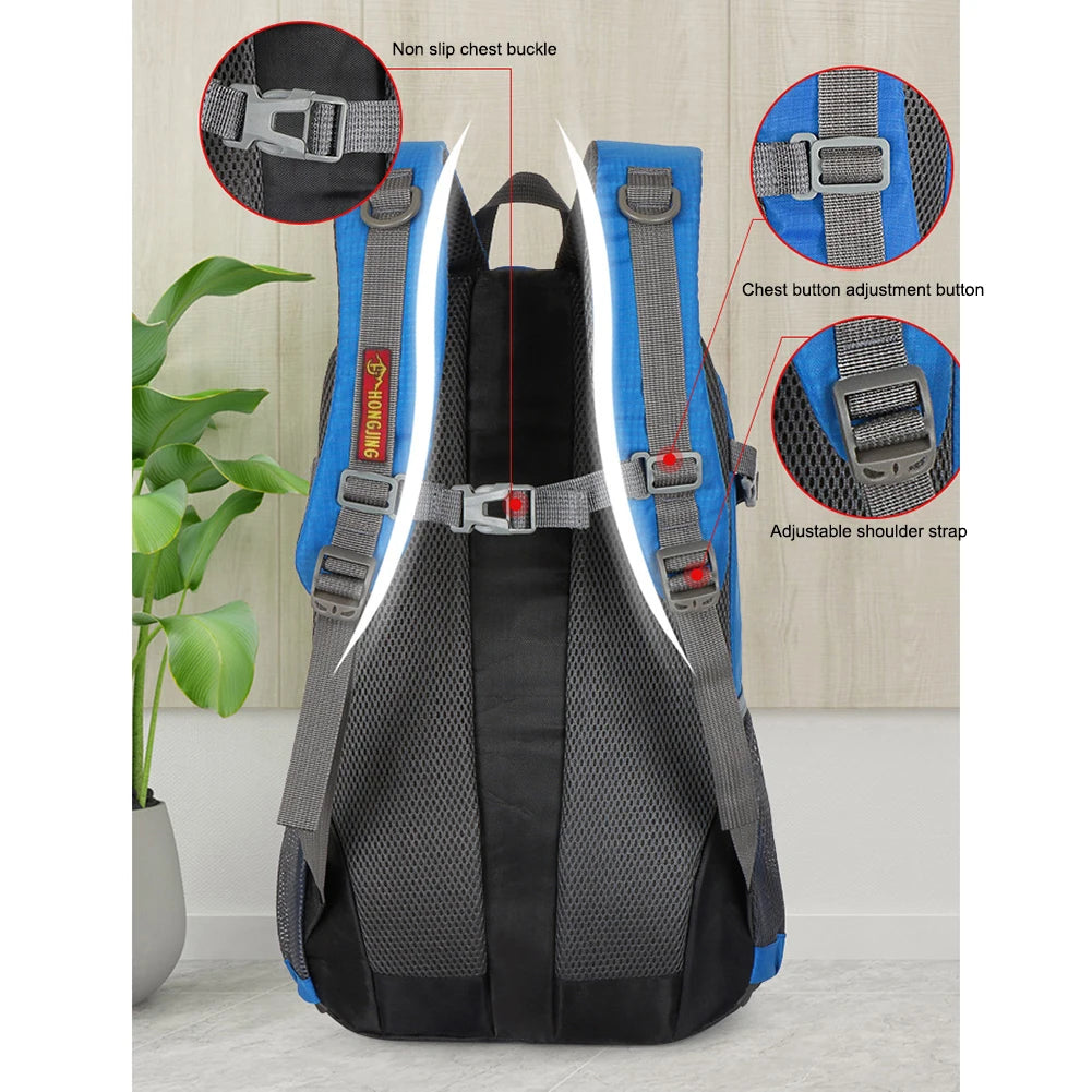 Outdoor Adventure Backpack with Reflective Tape for Hiking Travel - Ky Ky Kiwi
