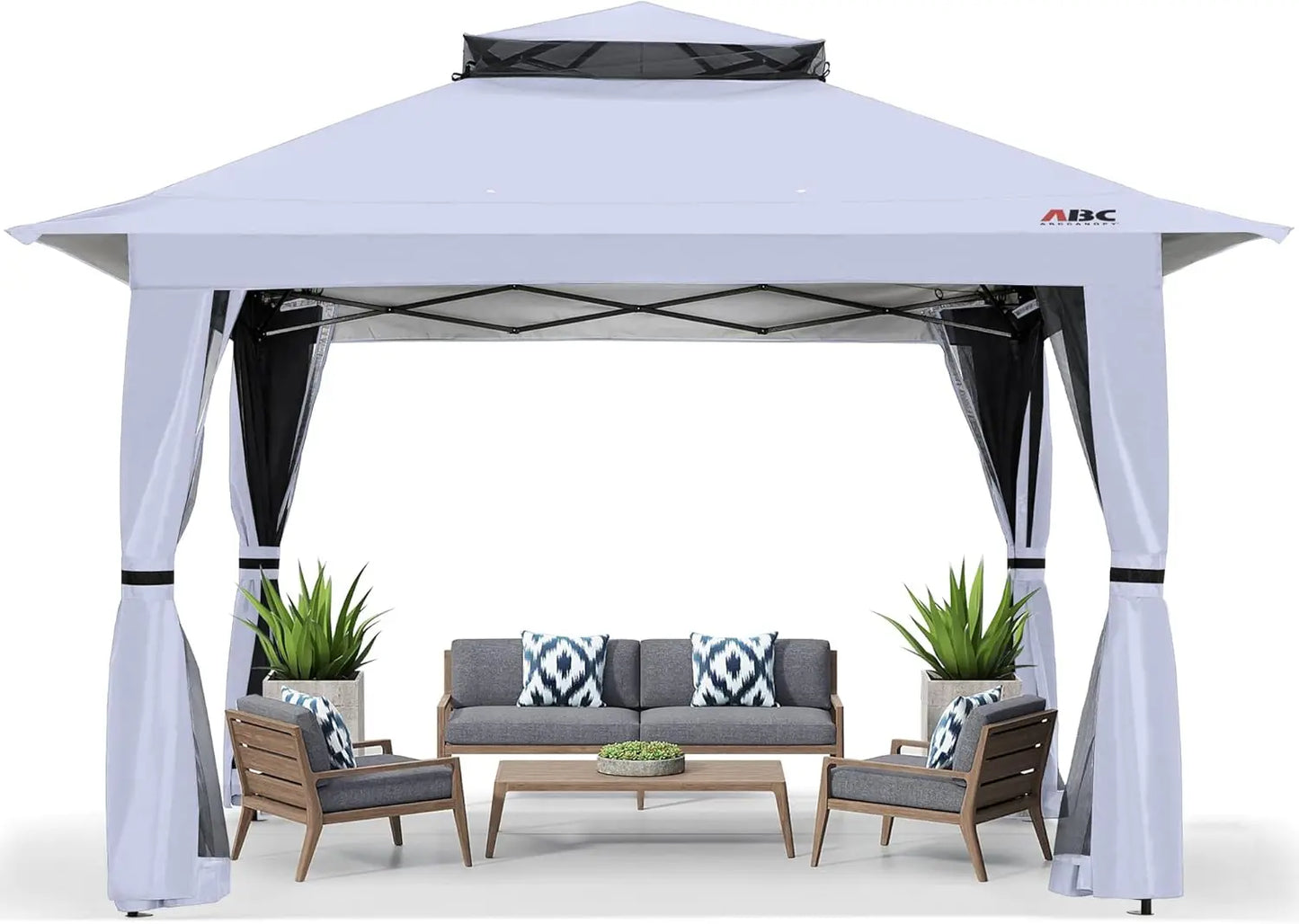 Instant Outdoor Gazebo Canopy Tent with Mosquito Netting - Ky Ky Kiwi