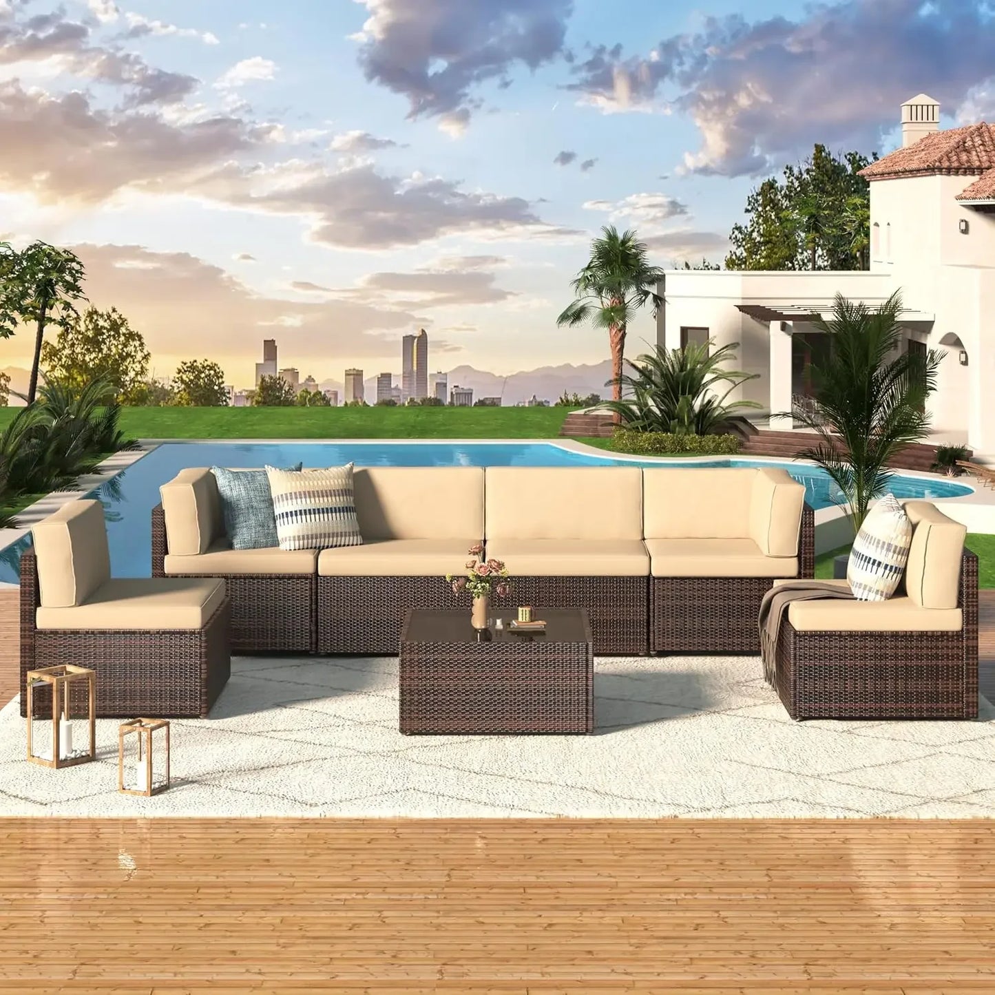 Elegant Outdoor Patio Furniture Set for Relaxing Gatherings - Ky Ky Kiwi
