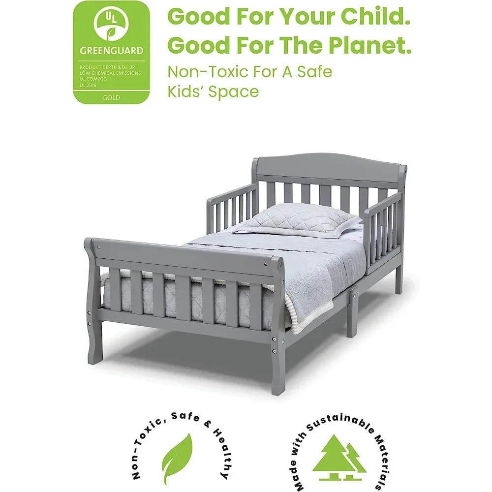 Canton Toddler Bed Greenguard Certified Modern Design for Kids - Ky Ky Kiwi
