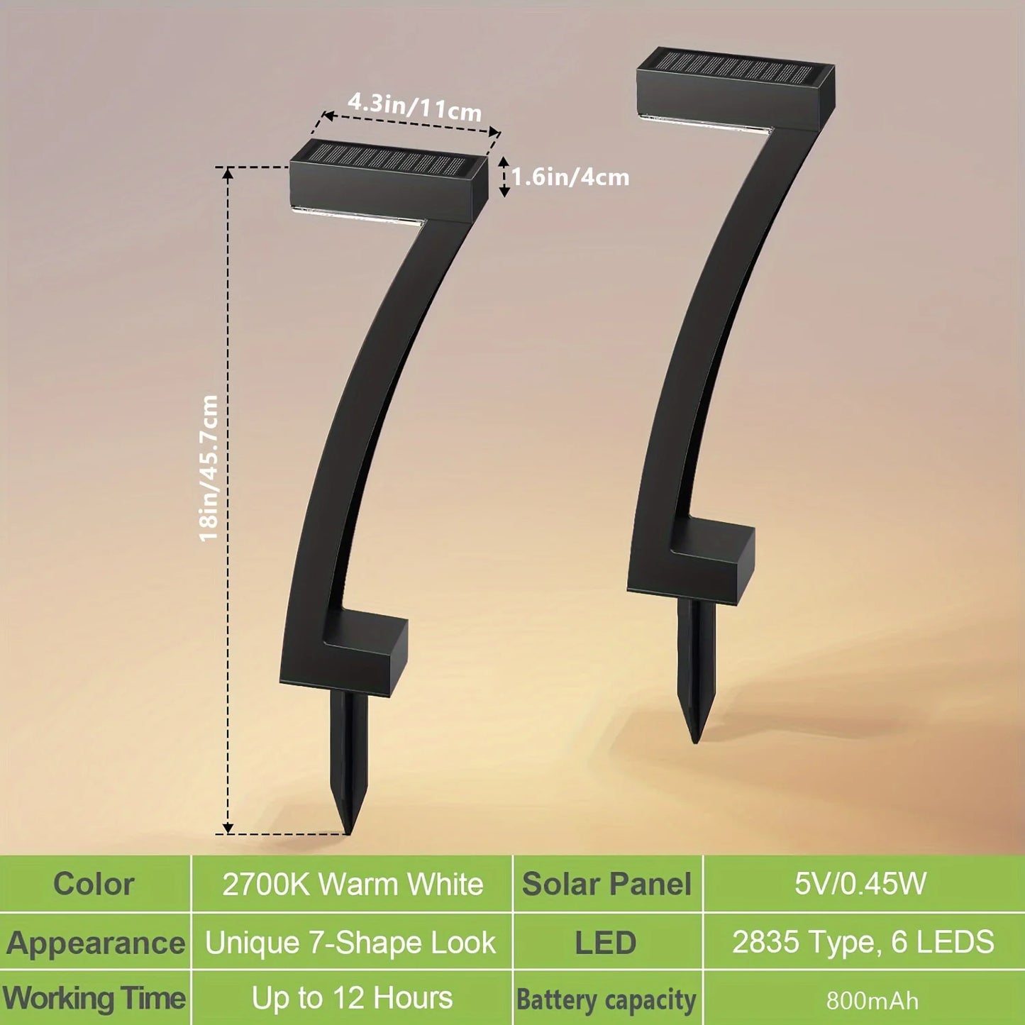 Solar Powered Outdoor Pathway Lights for Garden and Walkway - Ky Ky Kiwi