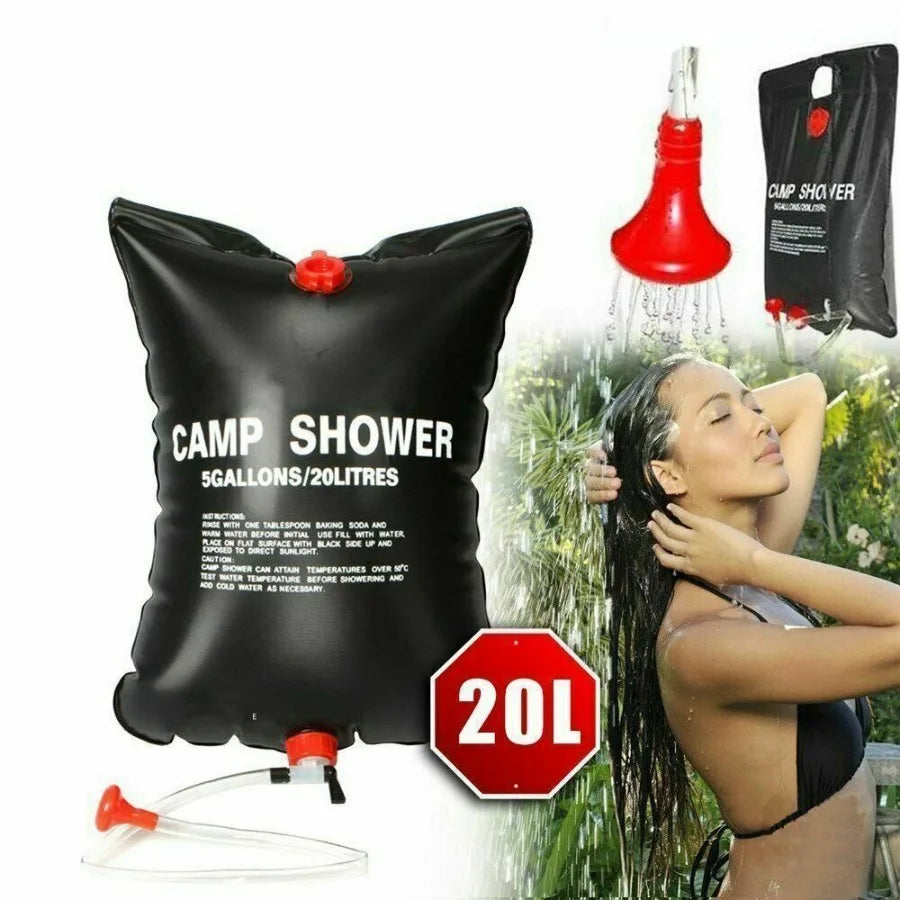 Portable Solar Camping Shower Bag for Outdoor Adventures - Ky Ky Kiwi