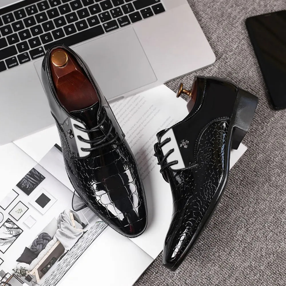 Men's Classic Oxford Lace Up Dress Shoes for Any Occasion - Ky Ky Kiwi