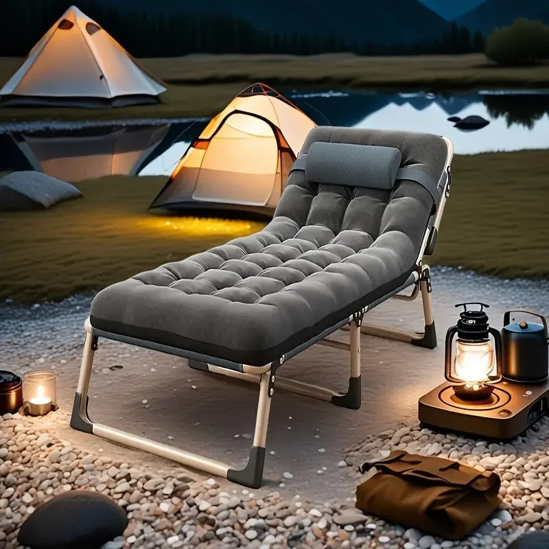Adjustable Folding Camping Cot Bed for Outdoor Relaxation - Ky Ky Kiwi