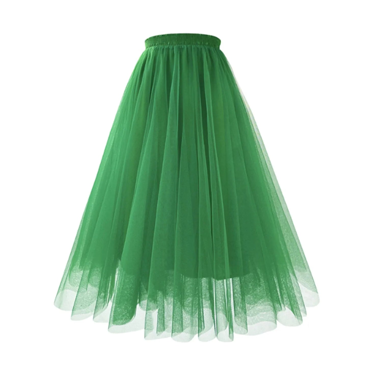 Elegant Pleated Tulle A-Line Tutu Skirt for Party Dance - Ky Ky Kiwi