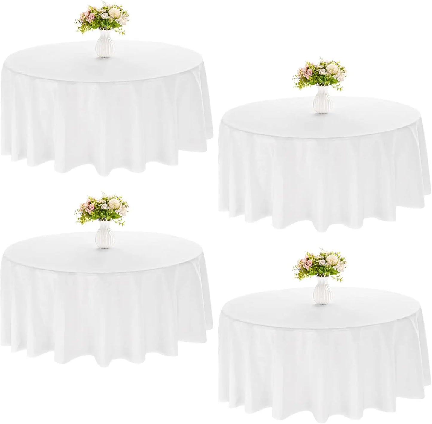 Round Polyester Tablecloths for Elegant Dining Experiences - Ky Ky Kiwi