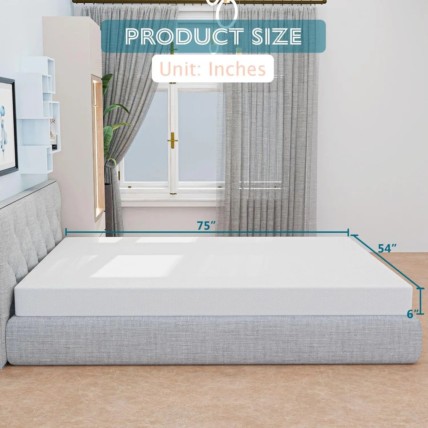Cooling Gel Memory Foam Mattress for Ultimate Sleep Comfort - Ky Ky Kiwi