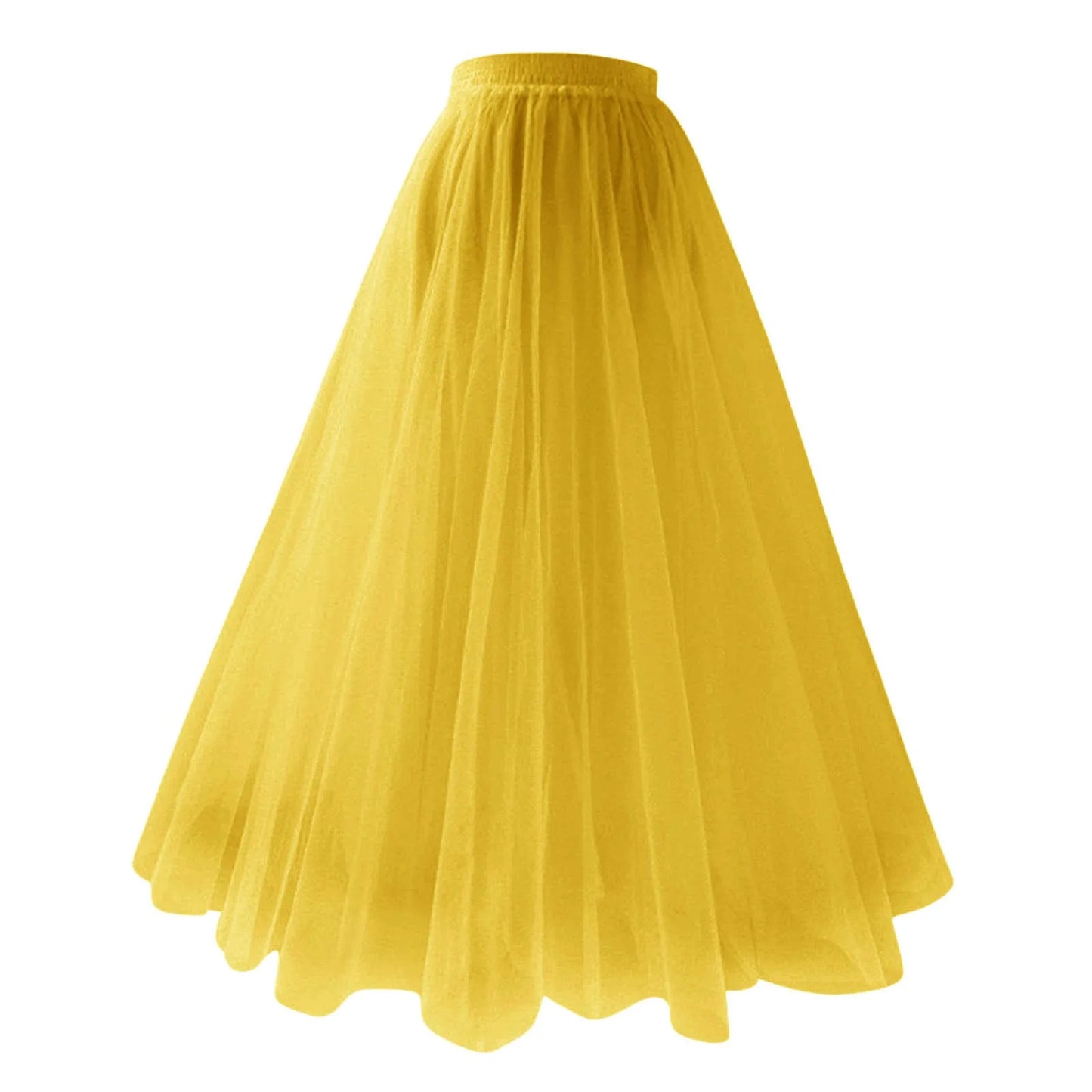 Elegant Pleated Tulle A-Line Tutu Skirt for Party Dance - Ky Ky Kiwi