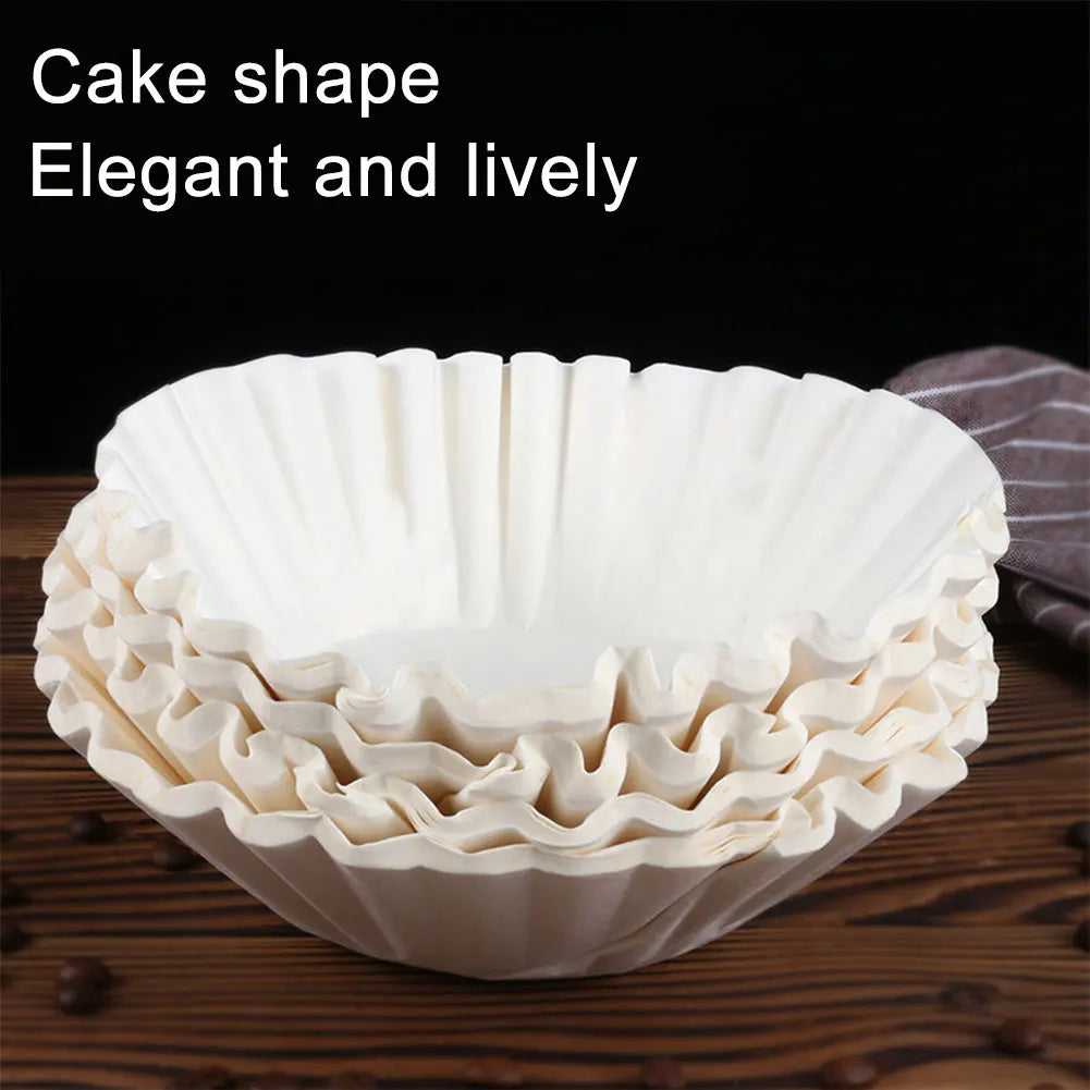 50/100Pcs Paper Filters Disposable Basket Coffee Filters Coffee Paper Filters for 8-12 Cup Coffee Makers