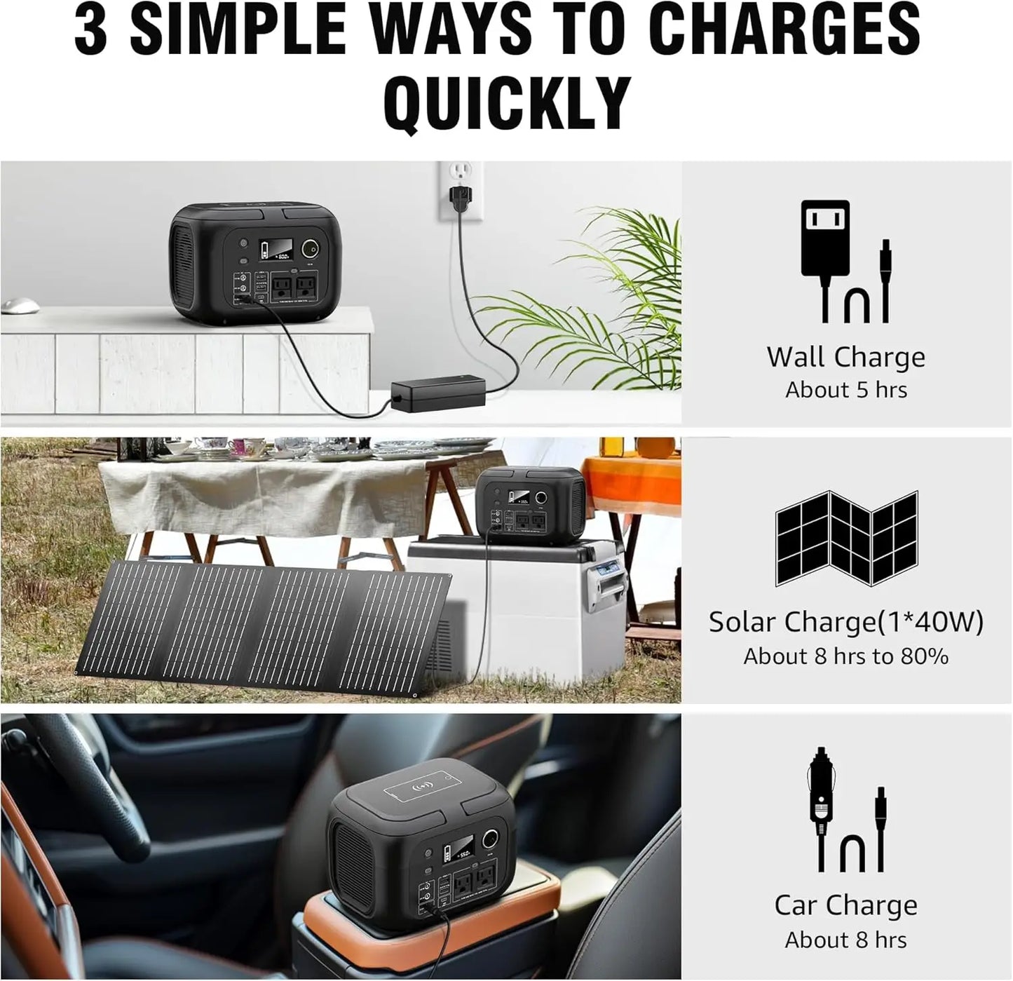 Portable Power Station with Solar Panels for Outdoor Adventures - Ky Ky Kiwi